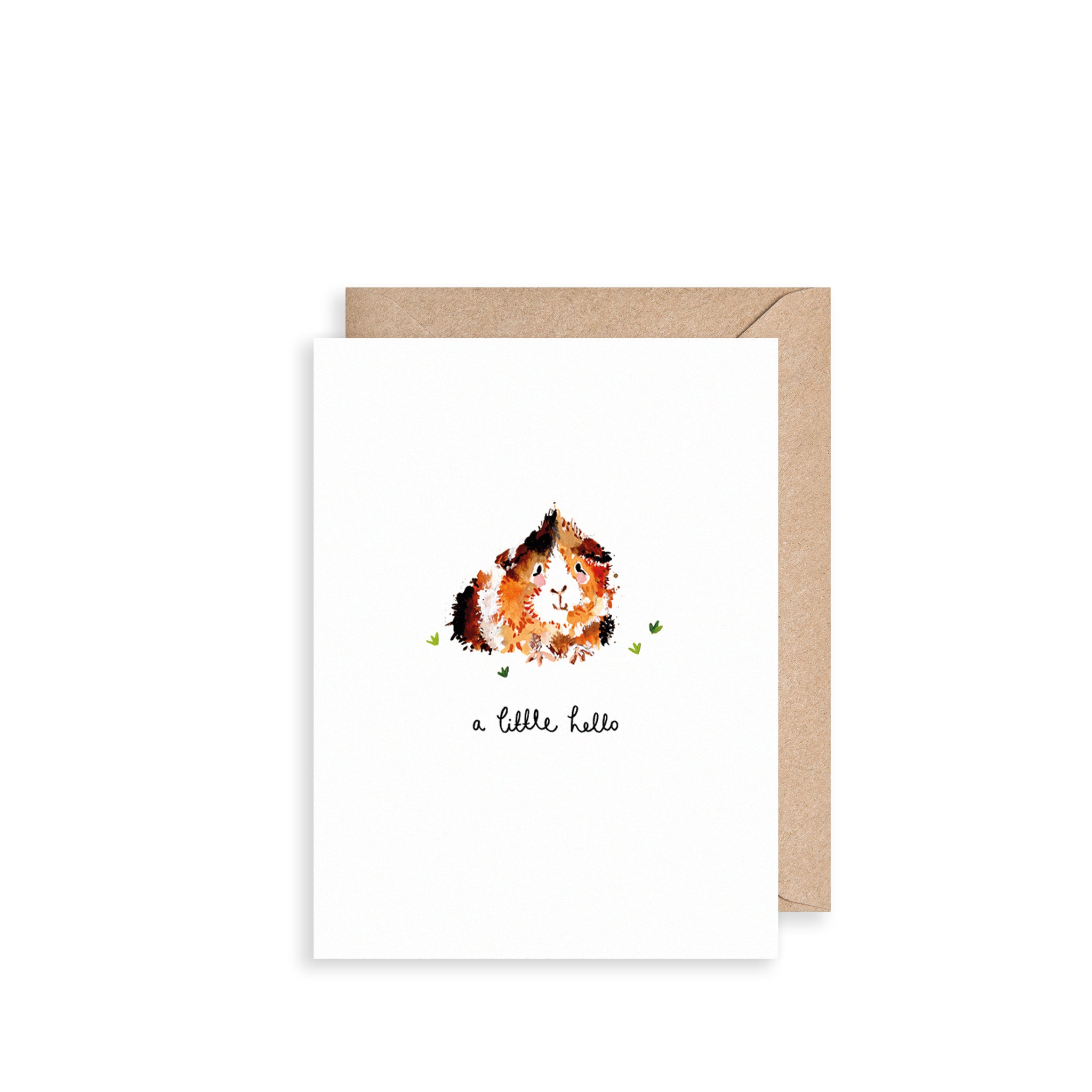 Guinea Pig a Little Hello Mini Card