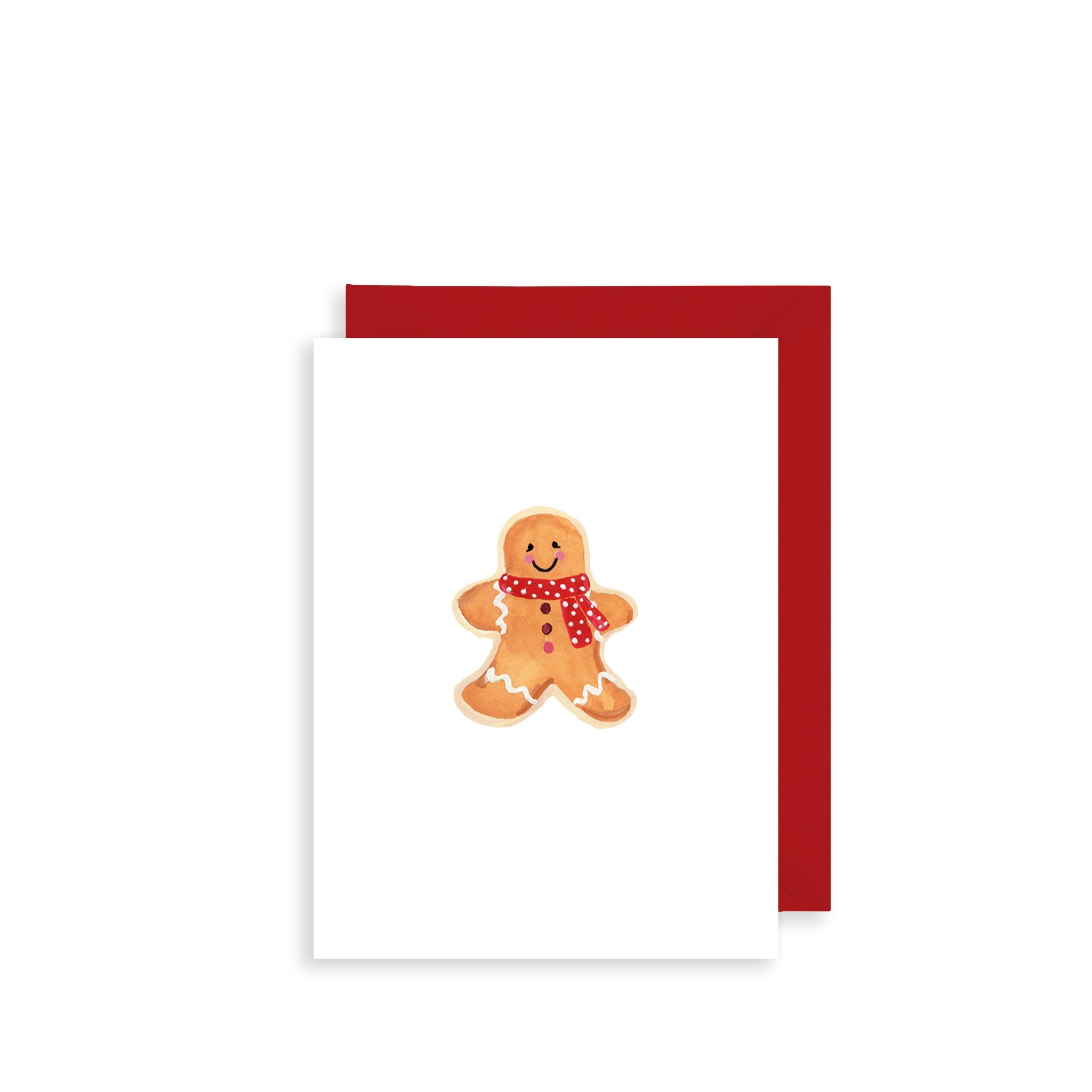 Gingerbread Man Bijou Mini Christmas Card