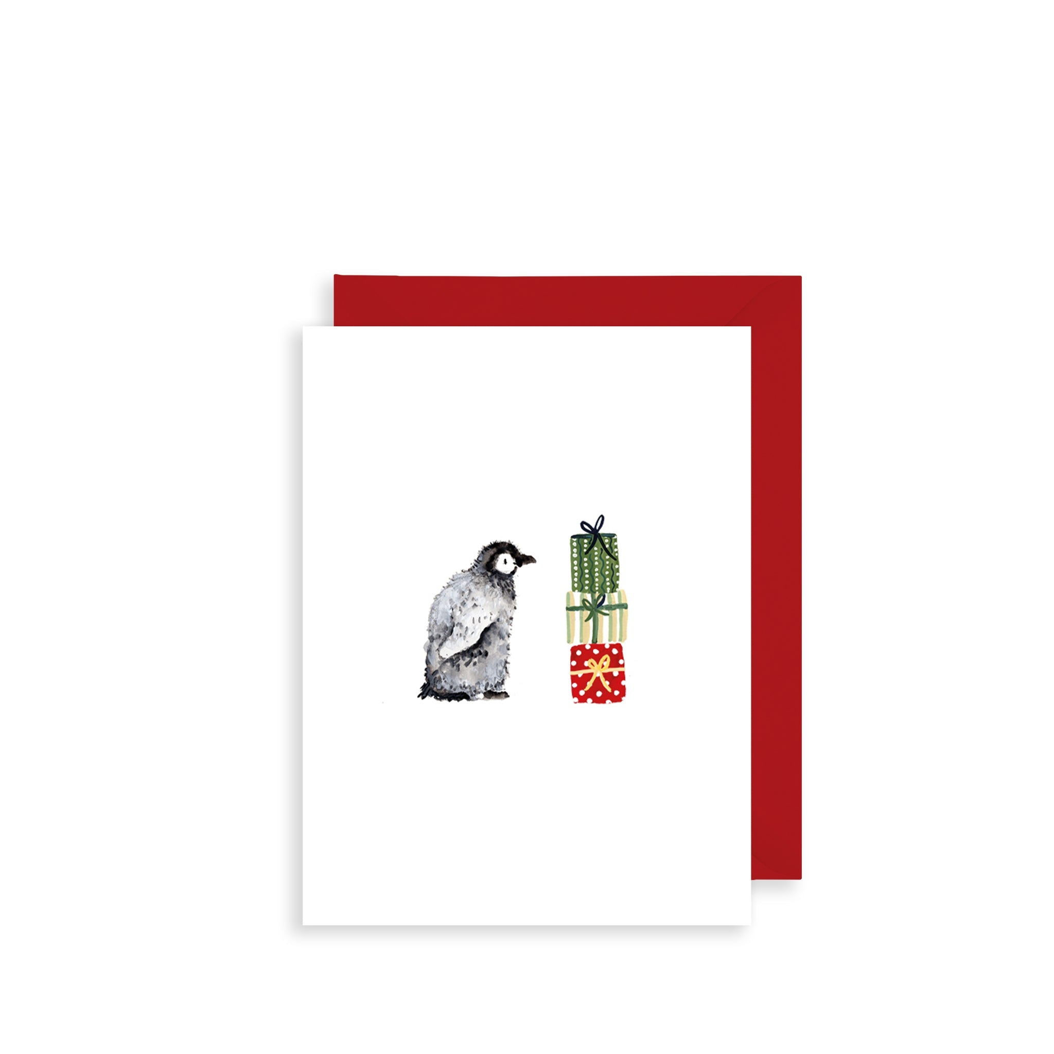 Penguin & Presents Bijou Mini Christmas Card
