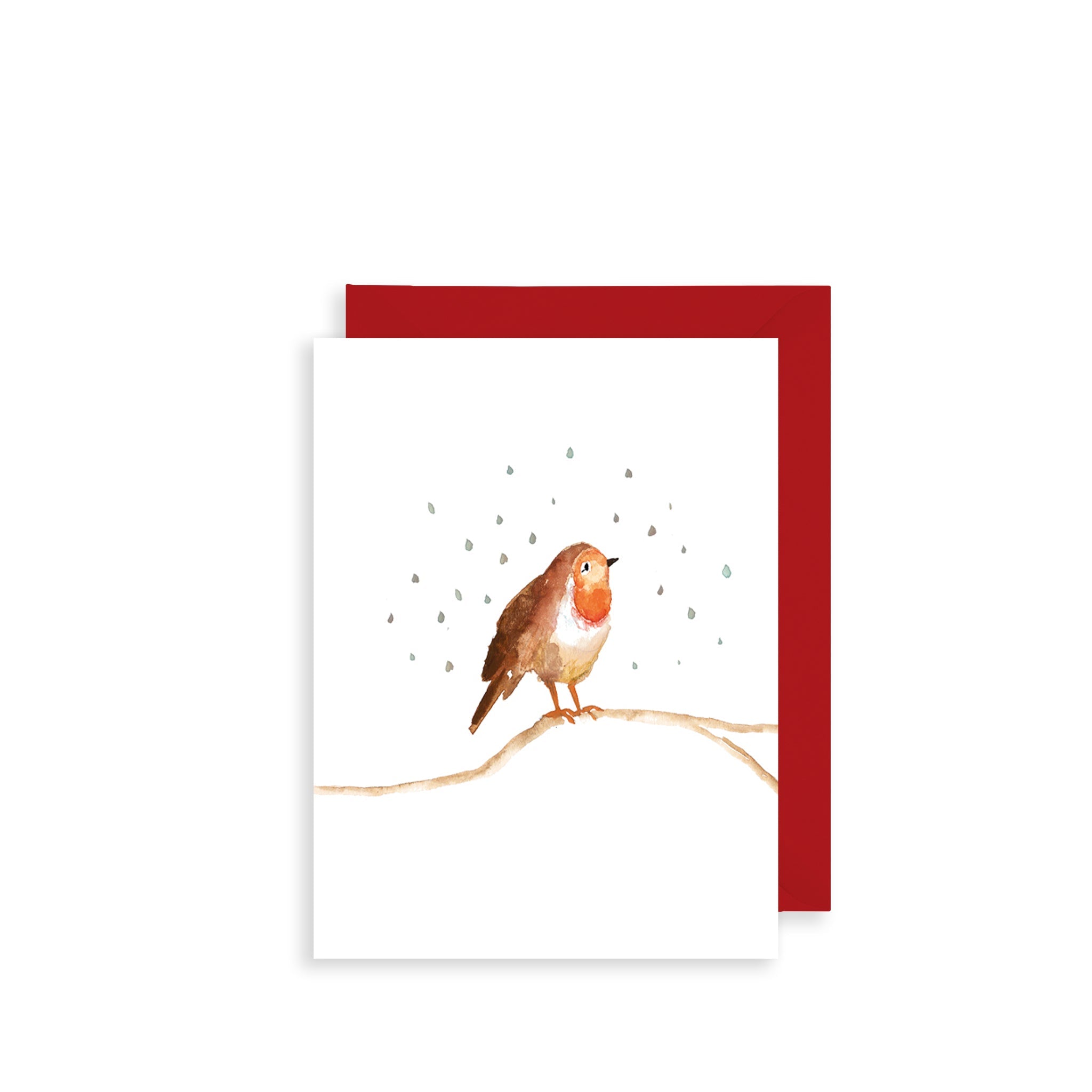 Robin Bijou Mini Christmas Card