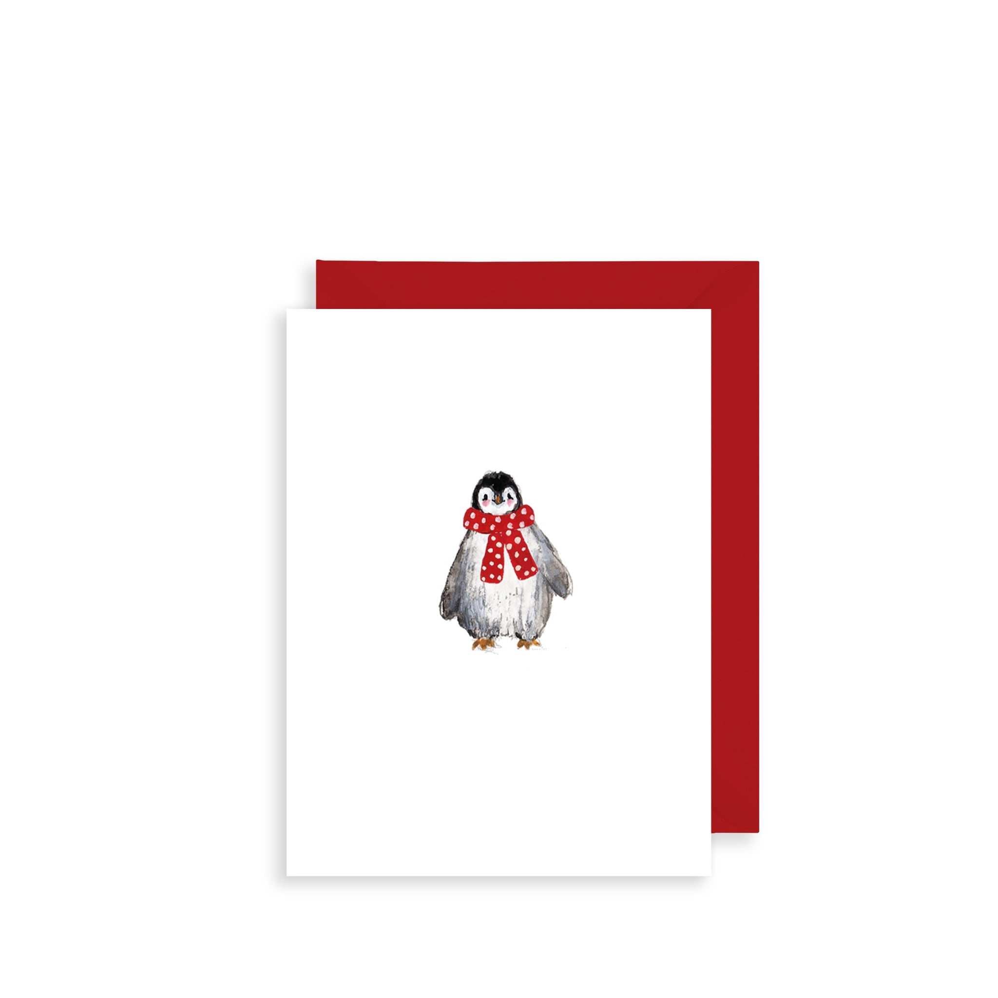 Penguin and Scarf Bijou Mini Christmas Card
