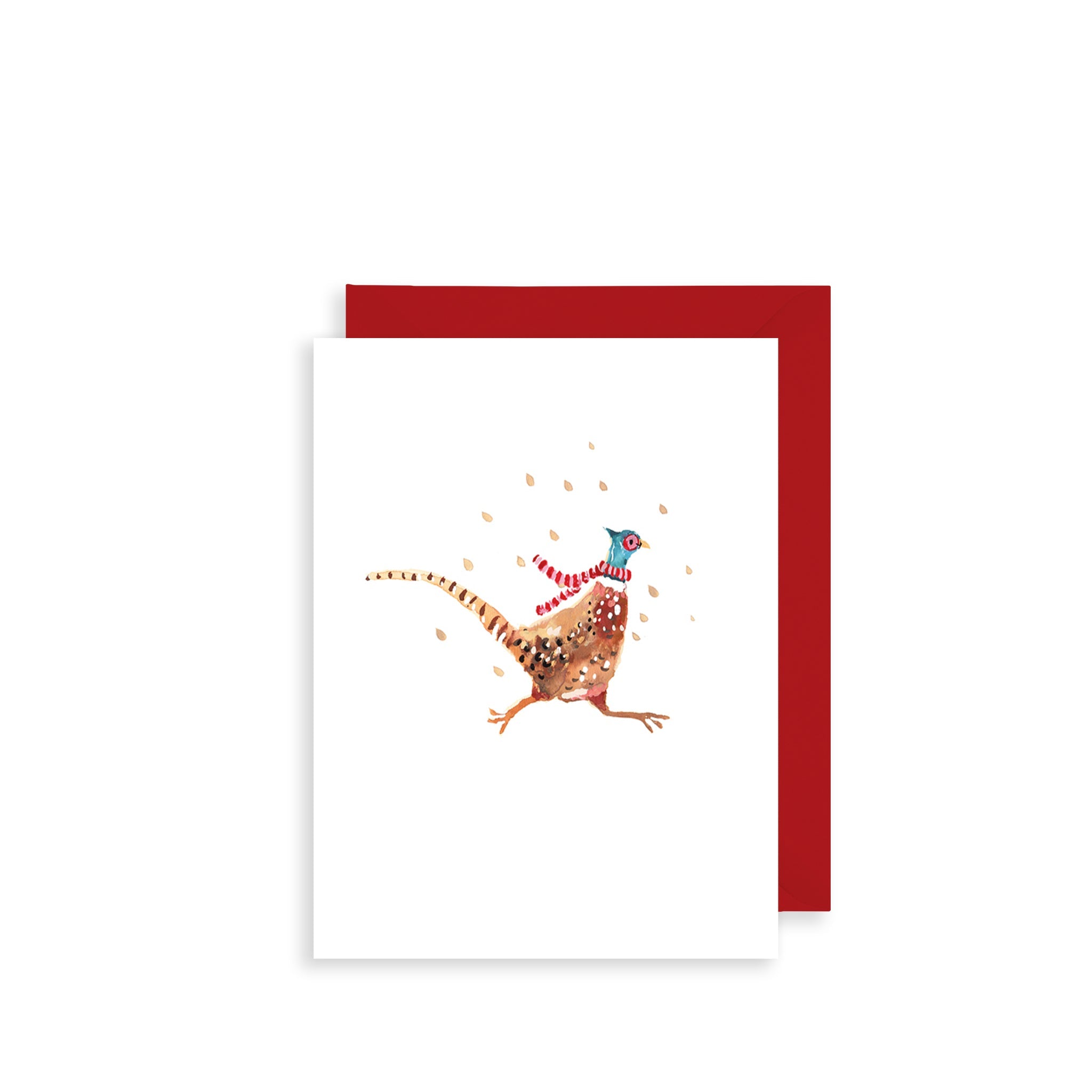 Christmas Pheasant Bijou Mini Christmas Card