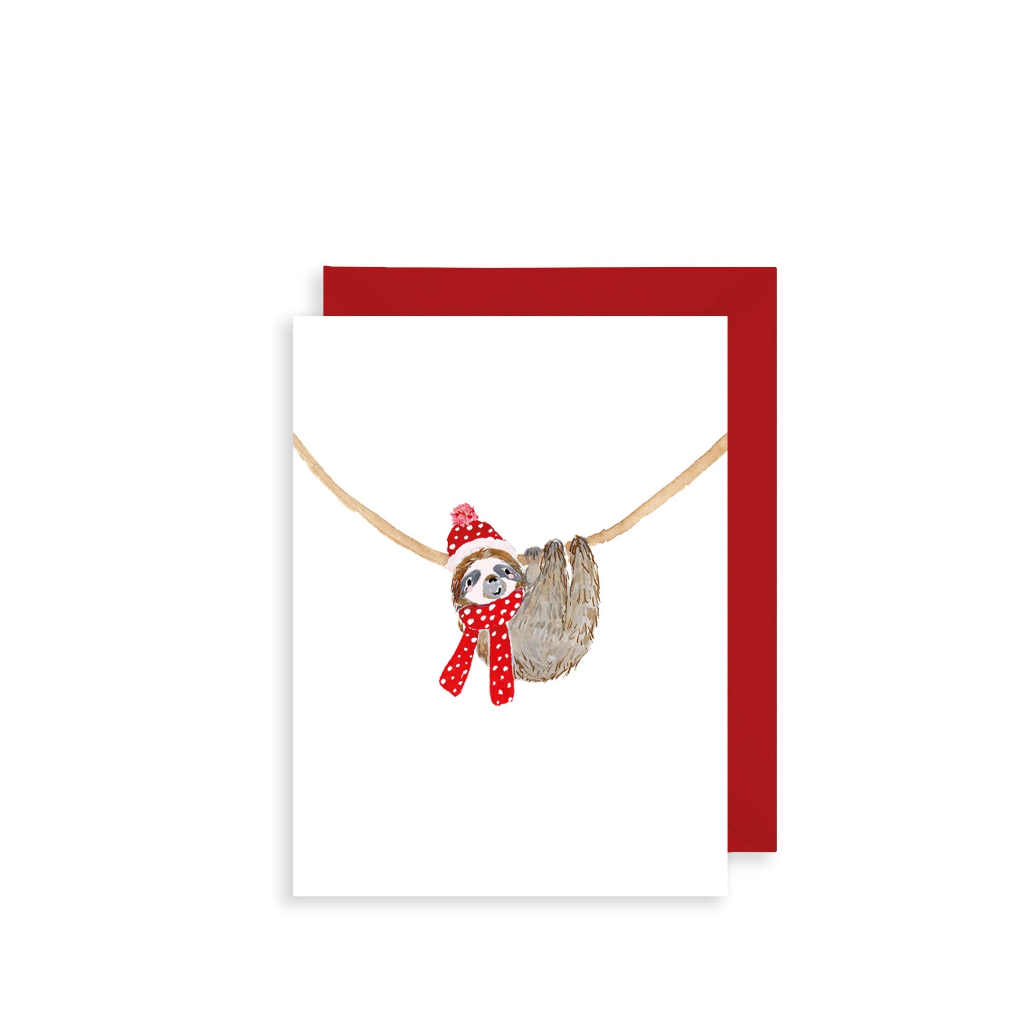 Christmas Sloth Bijou Mini Christmas Card