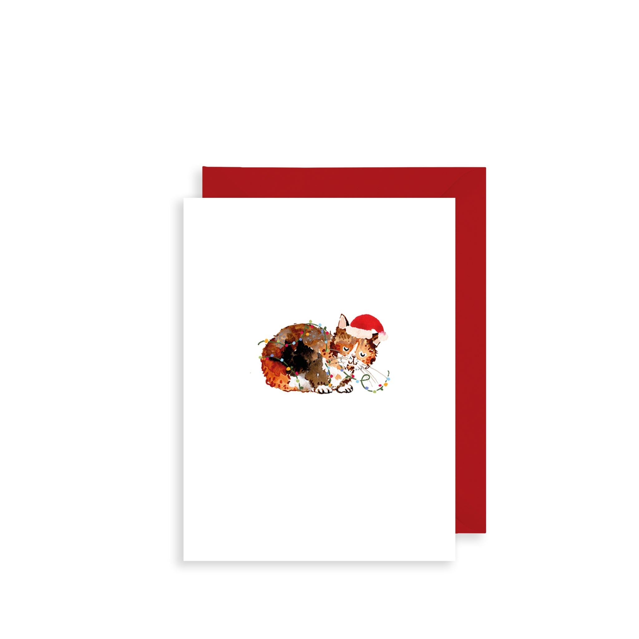 Christmas Cat Bijou Mini Christmas Card