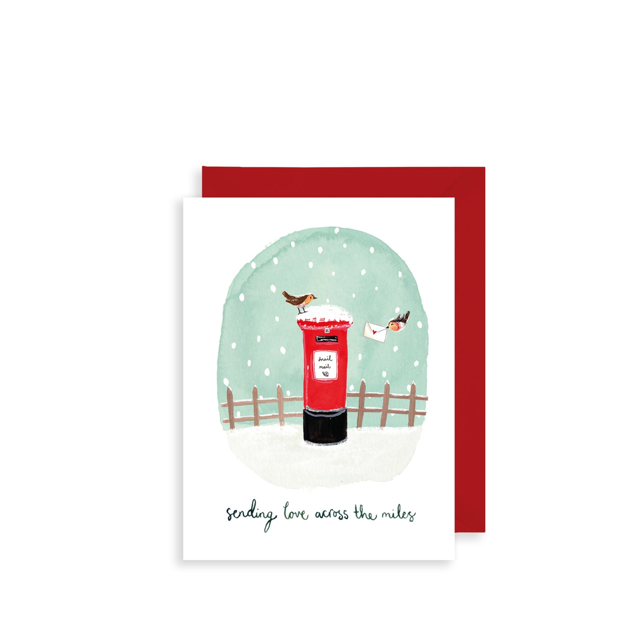 Love Across The Miles Bijou Mini Christmas Card