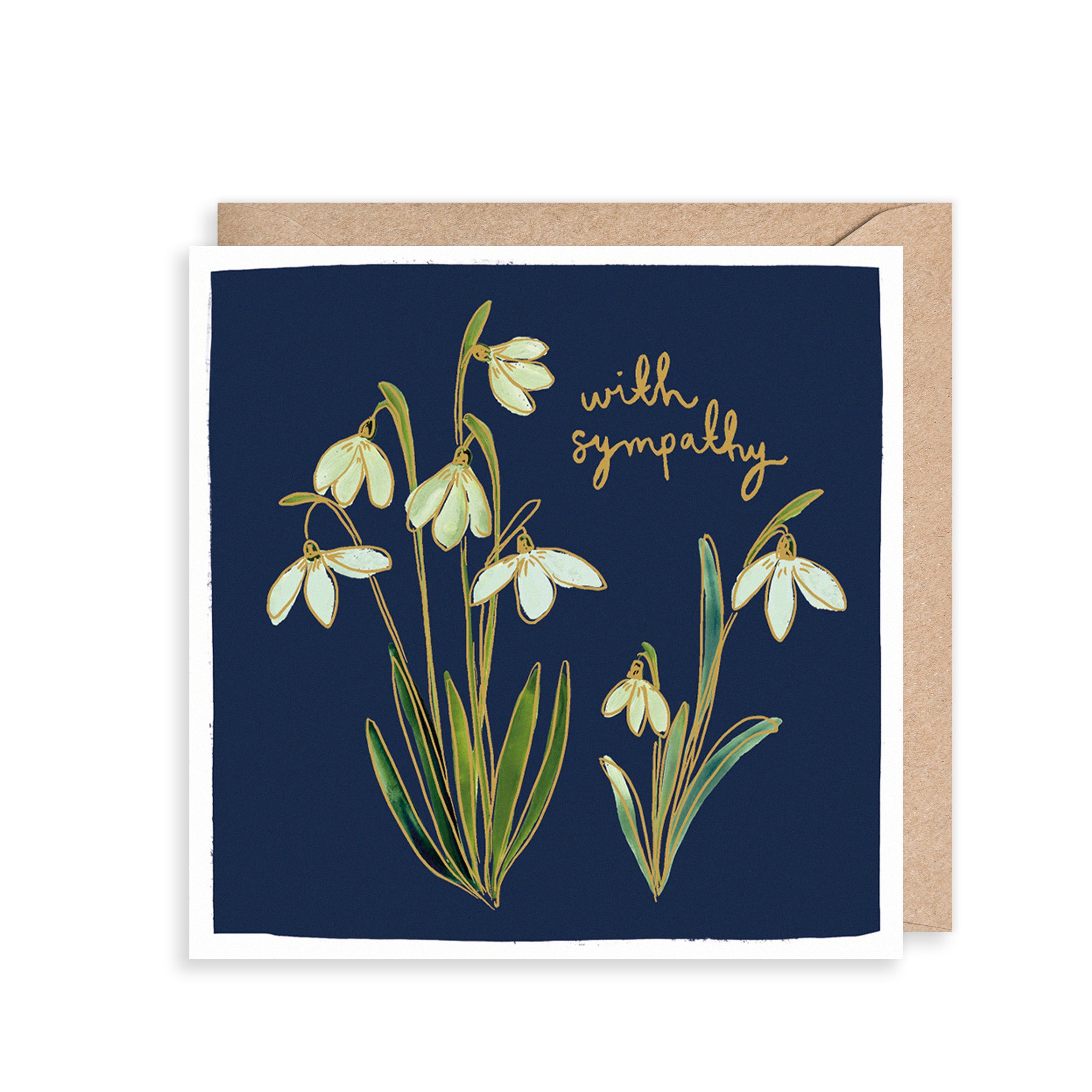 Snowdrops Sympathy Card