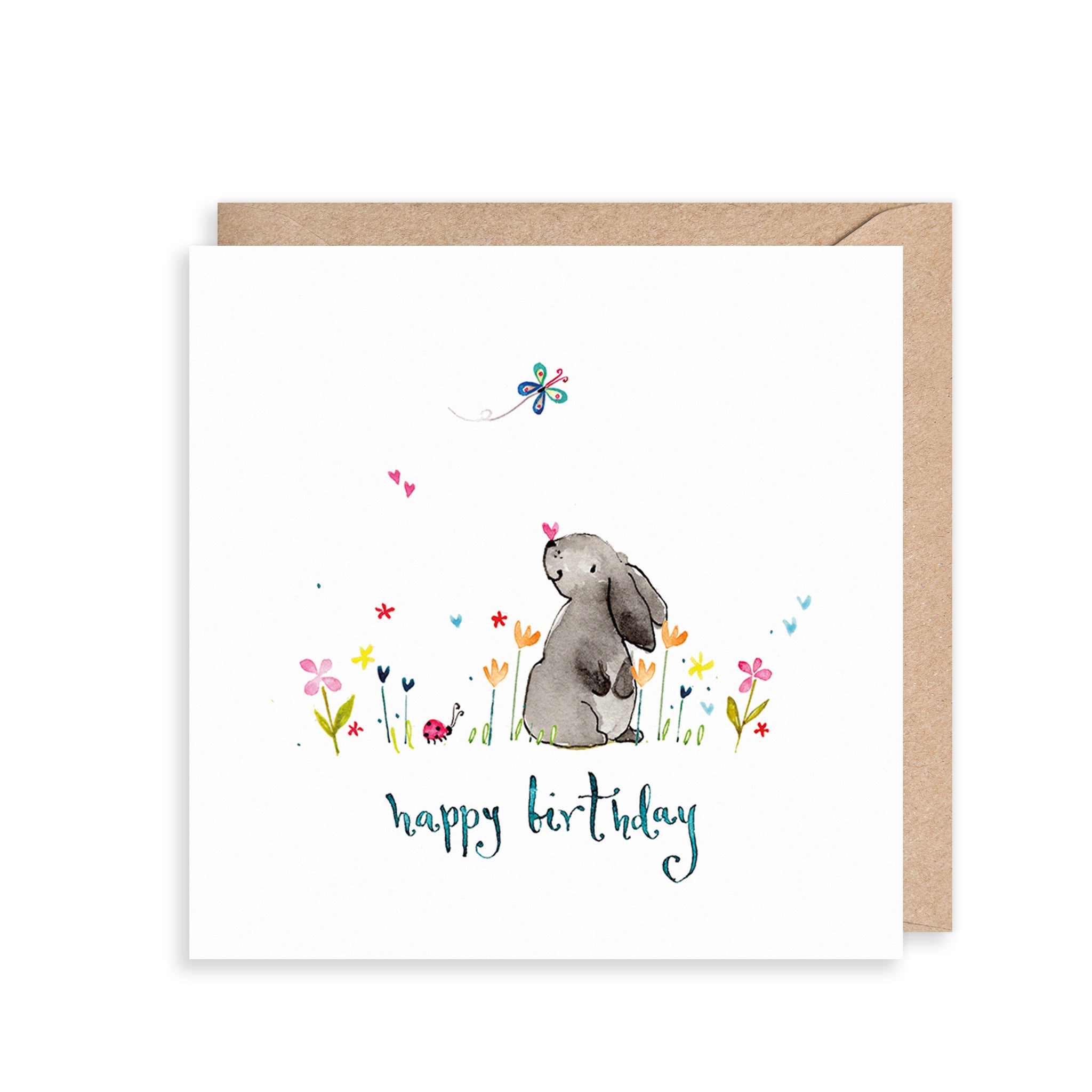 Bunny Happy Birthday Card