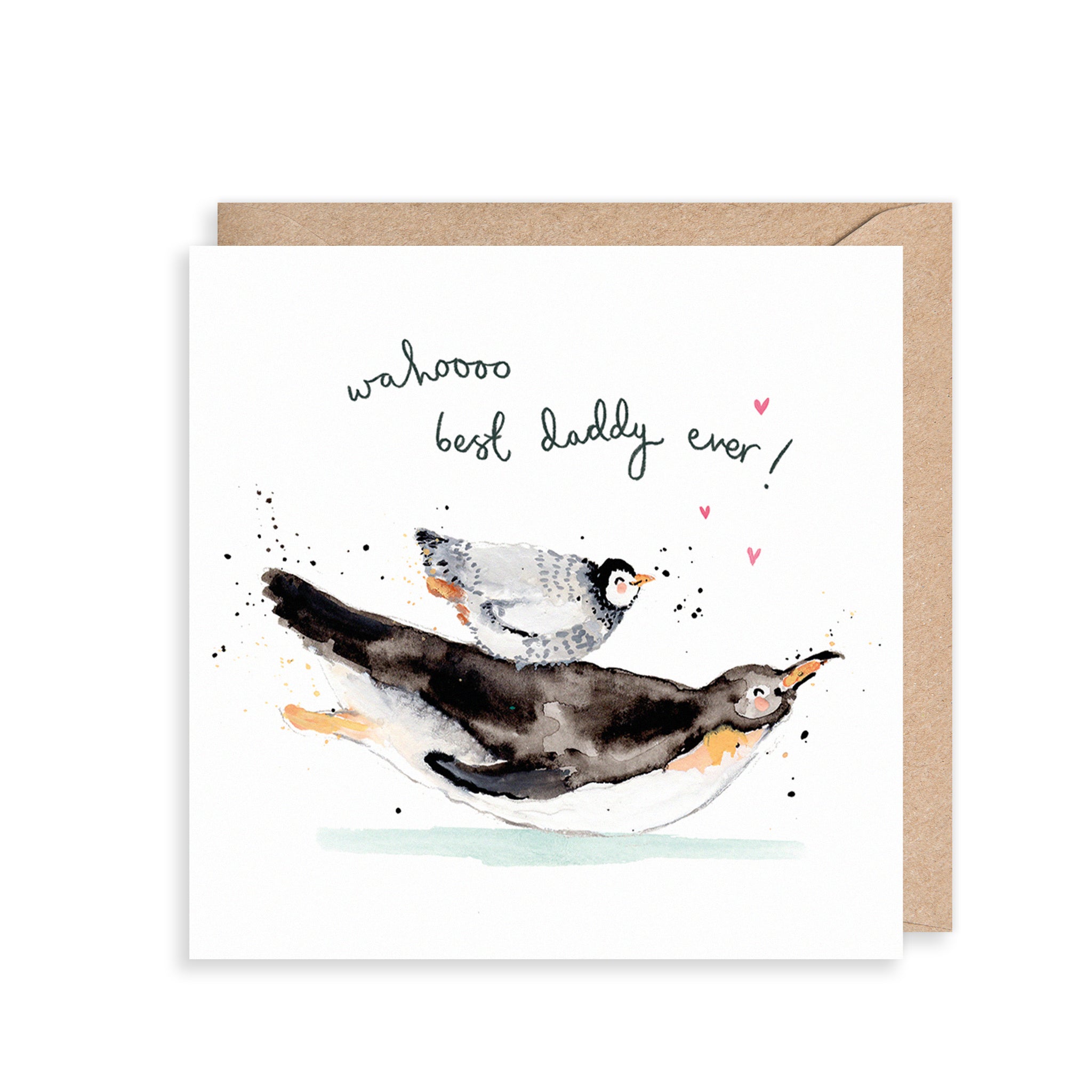 Penguins Best Daddy Ever Card