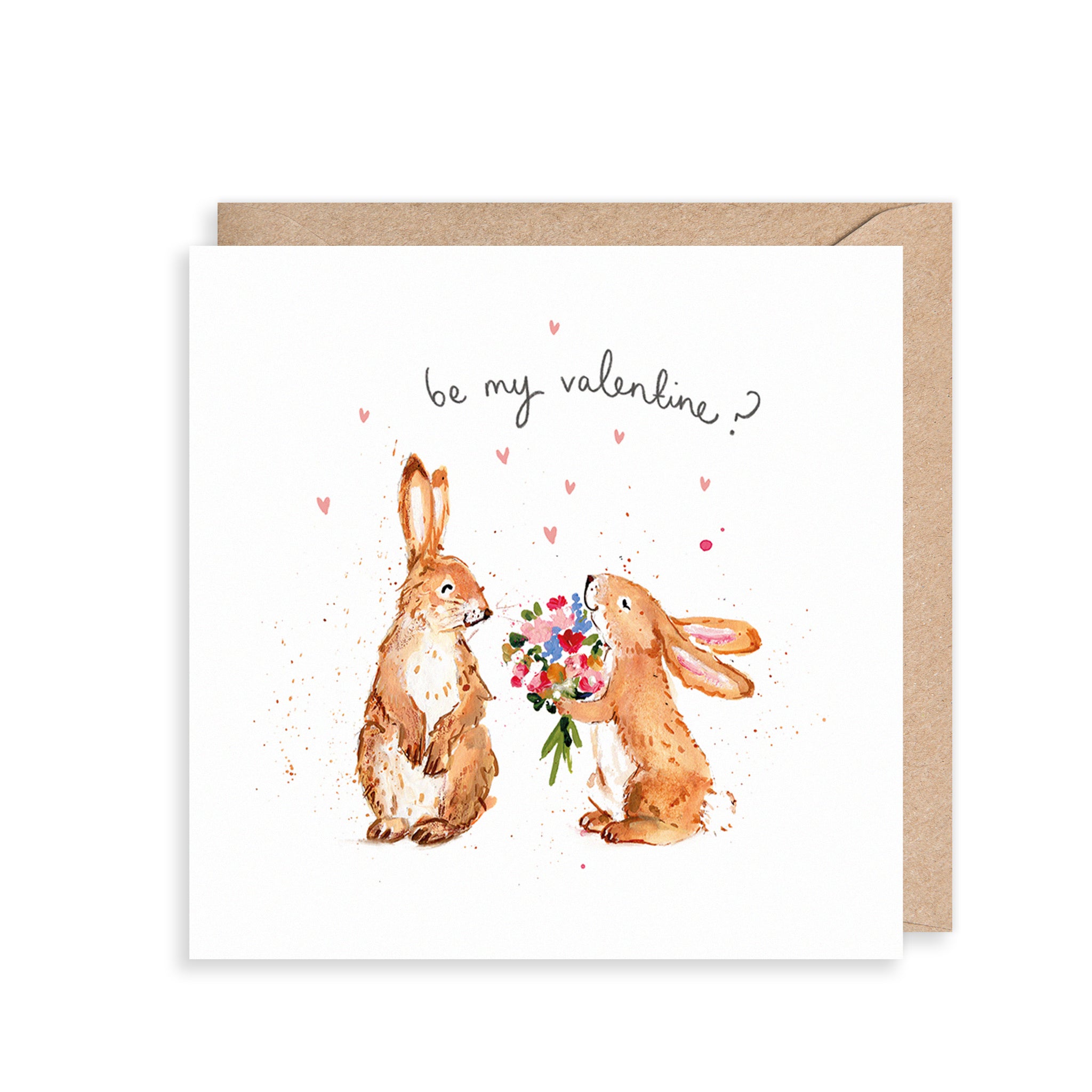 Bunnies Be My Valentine? Card