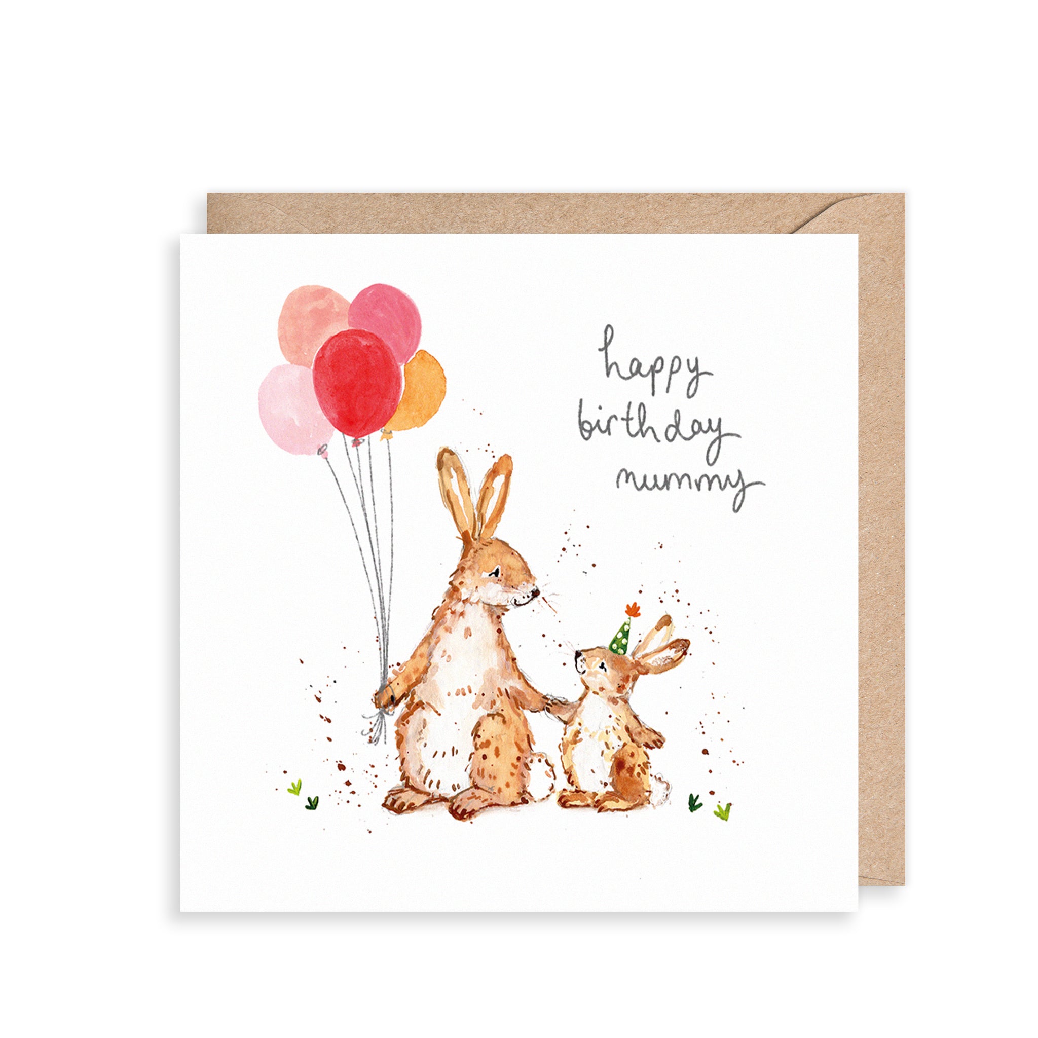 Bunnies Mummy Birthday Card