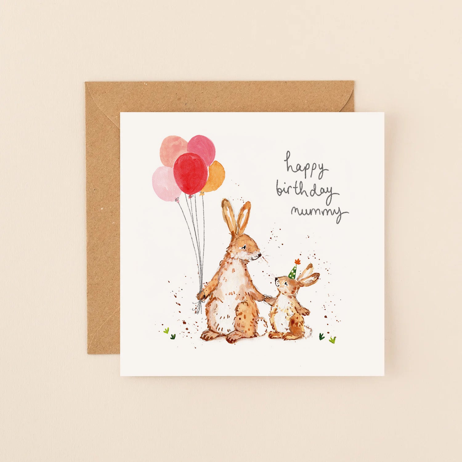 Bunnies Mummy Birthday Card
