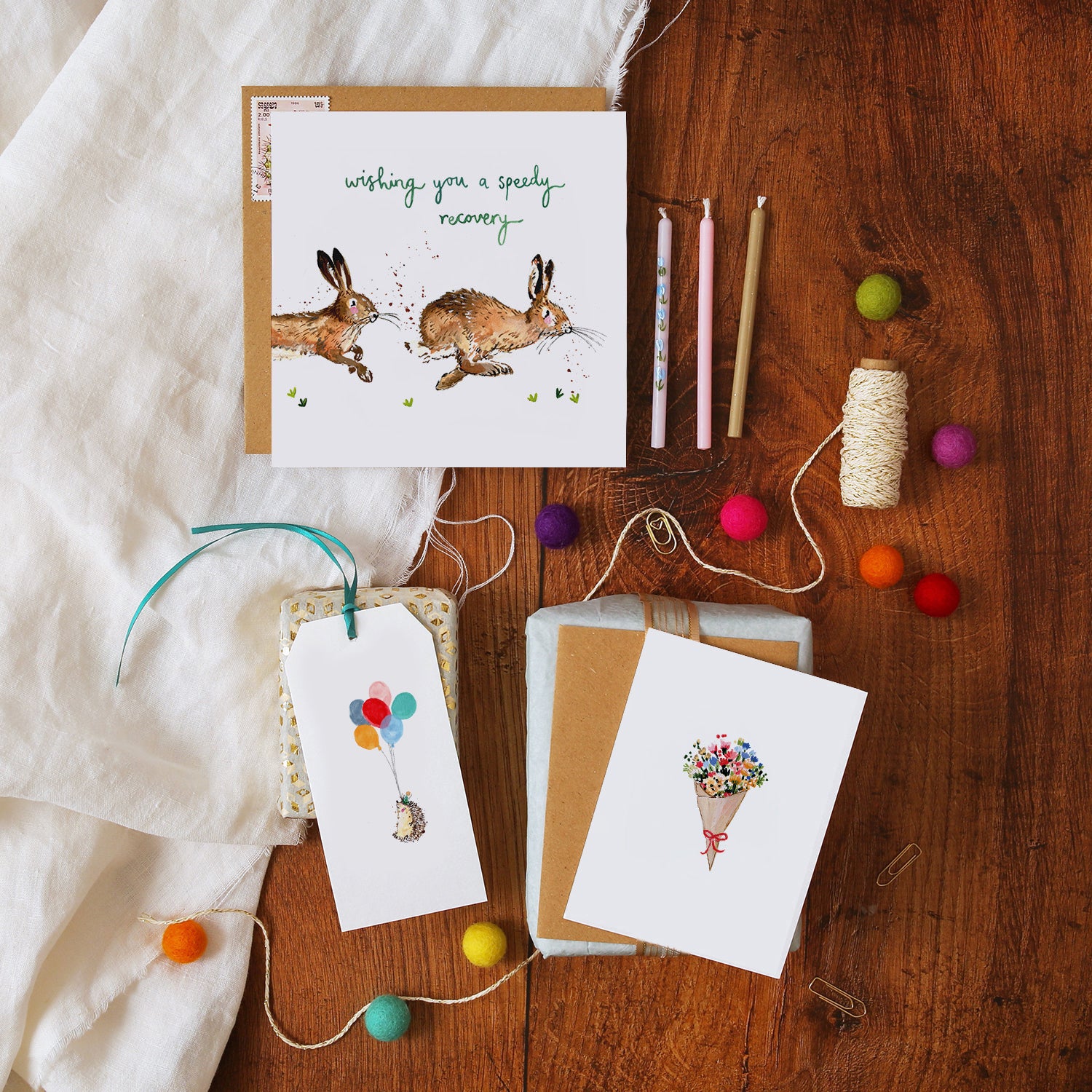 Hares Speedy Recovery Card