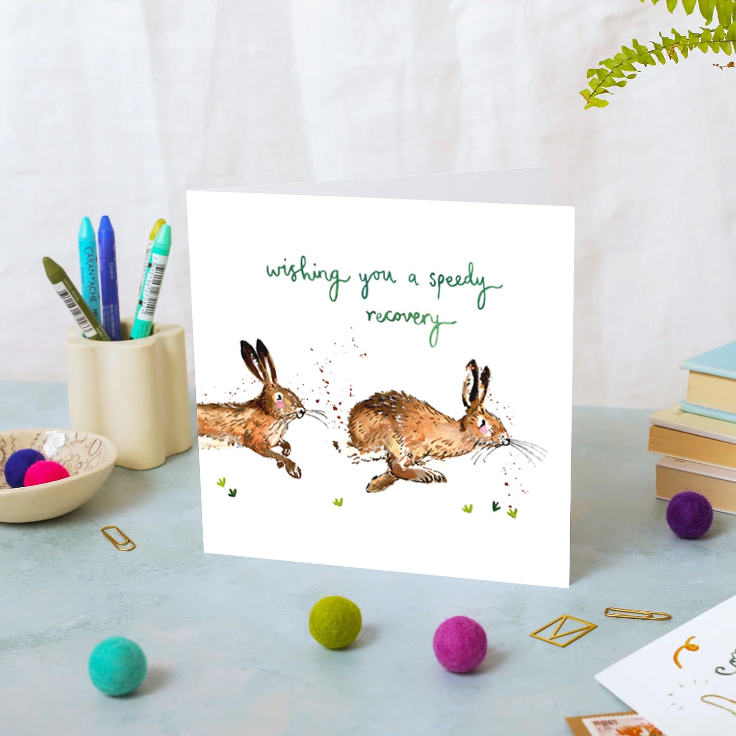Hares Speedy Recovery Card