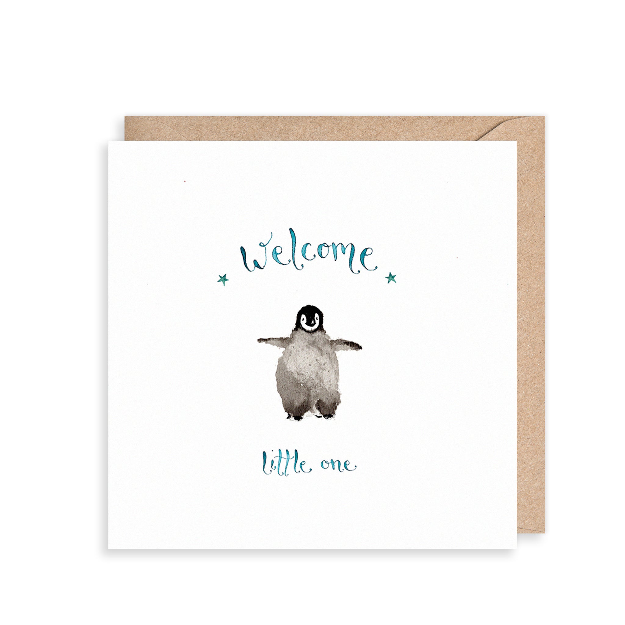 Penguin New Baby Boy Card
