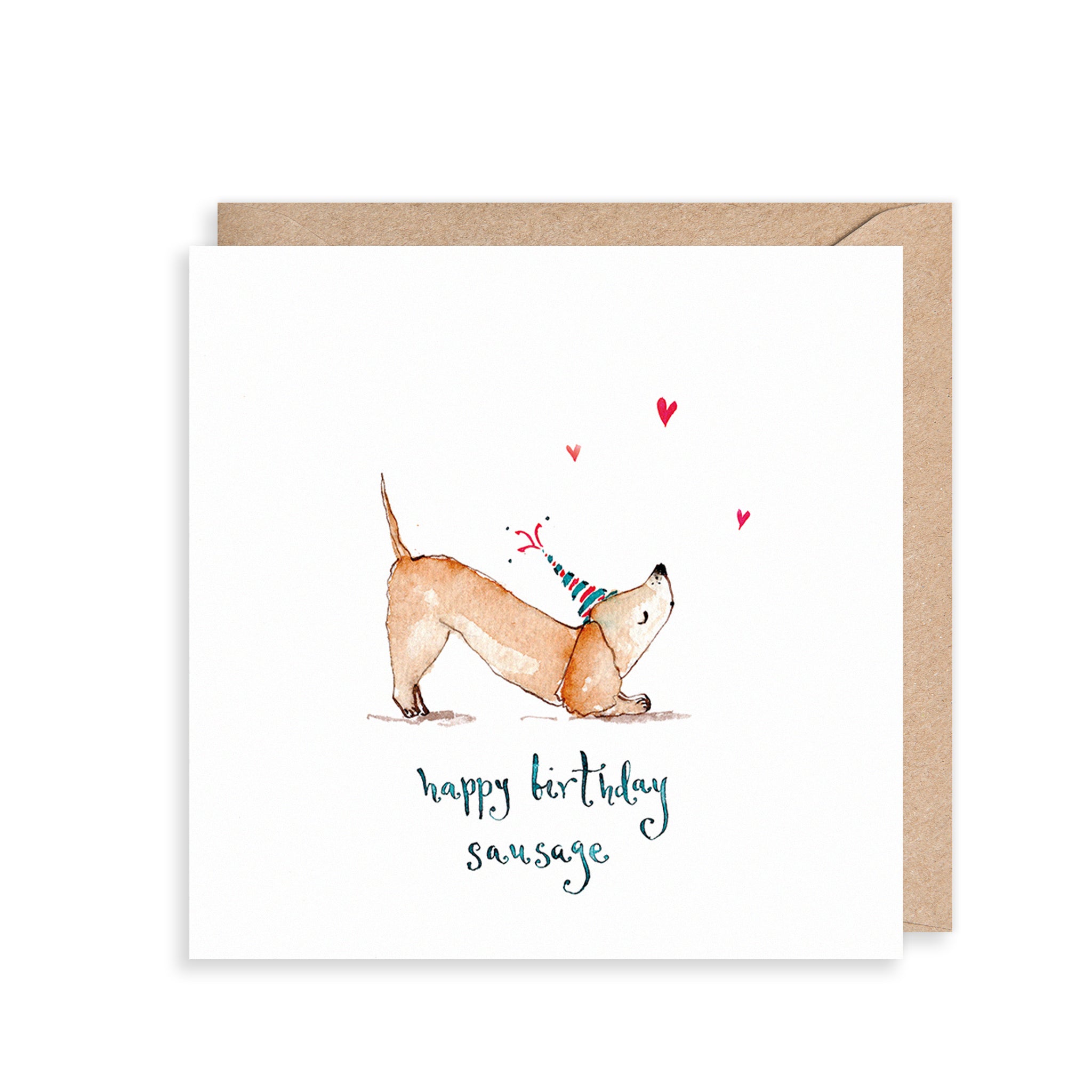 Sausage Dog Birthday Card