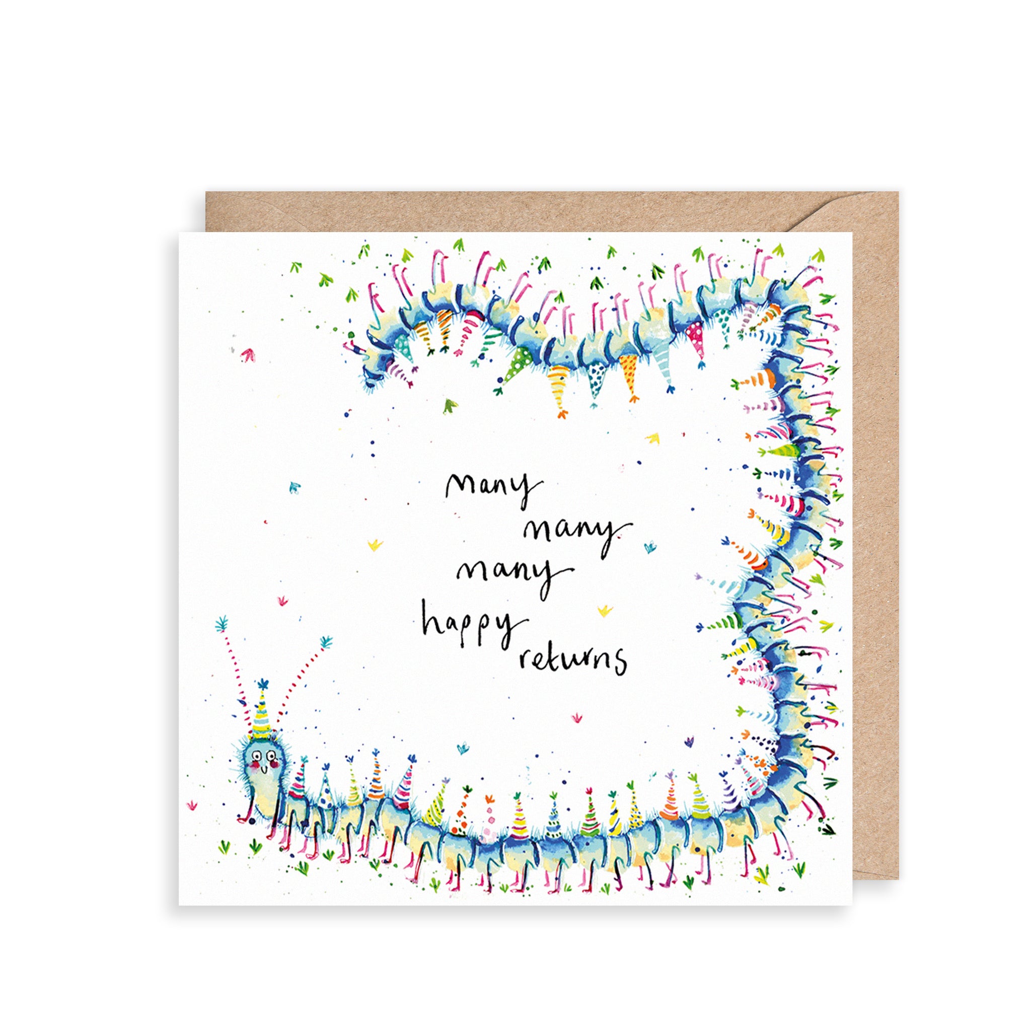 Happy Returns Centipede Birthday Card