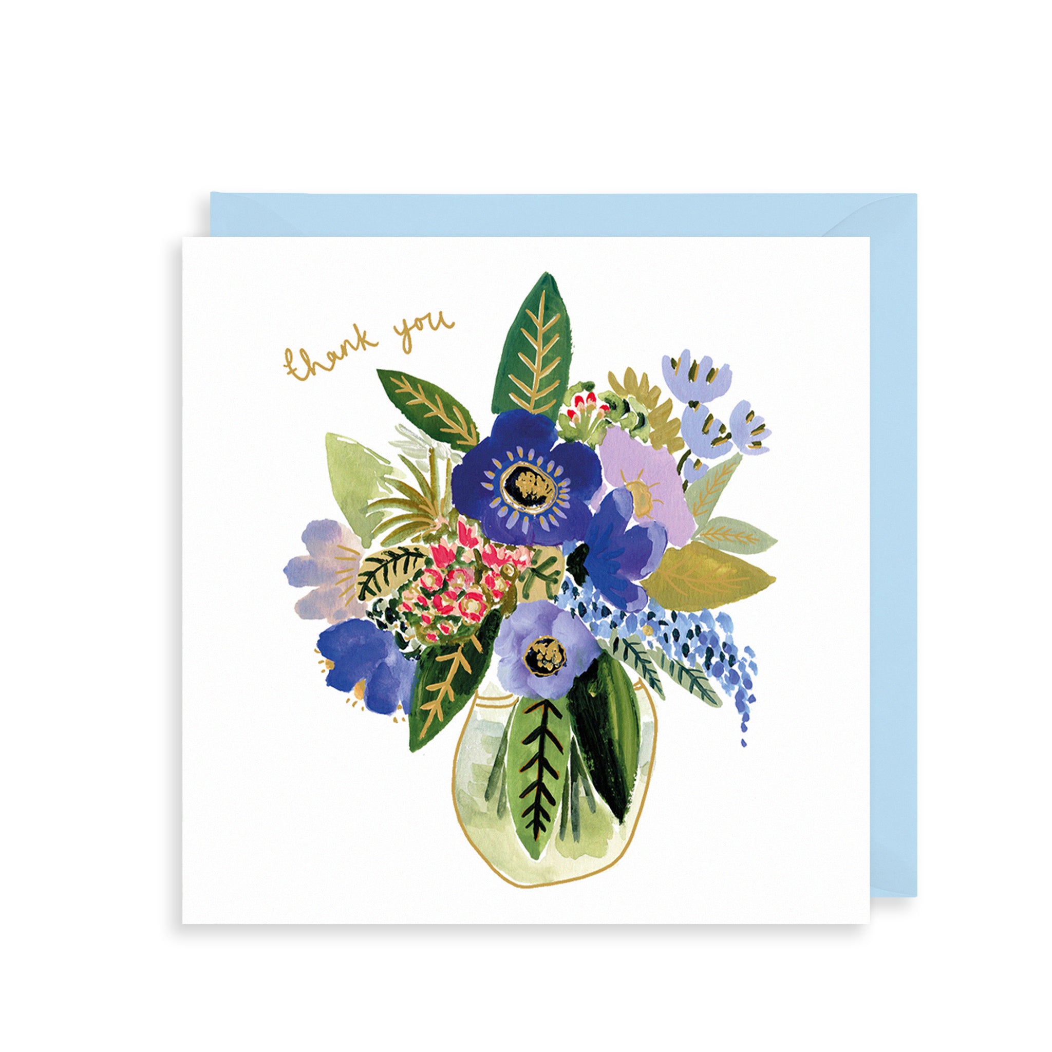 Vase of Flowers Thank You Card