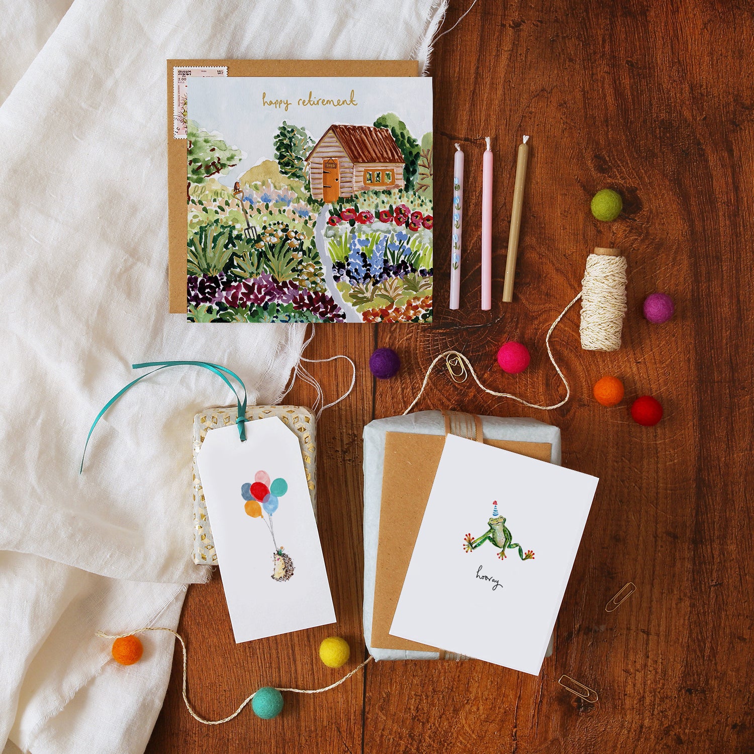 Garden Happy Retirement Card