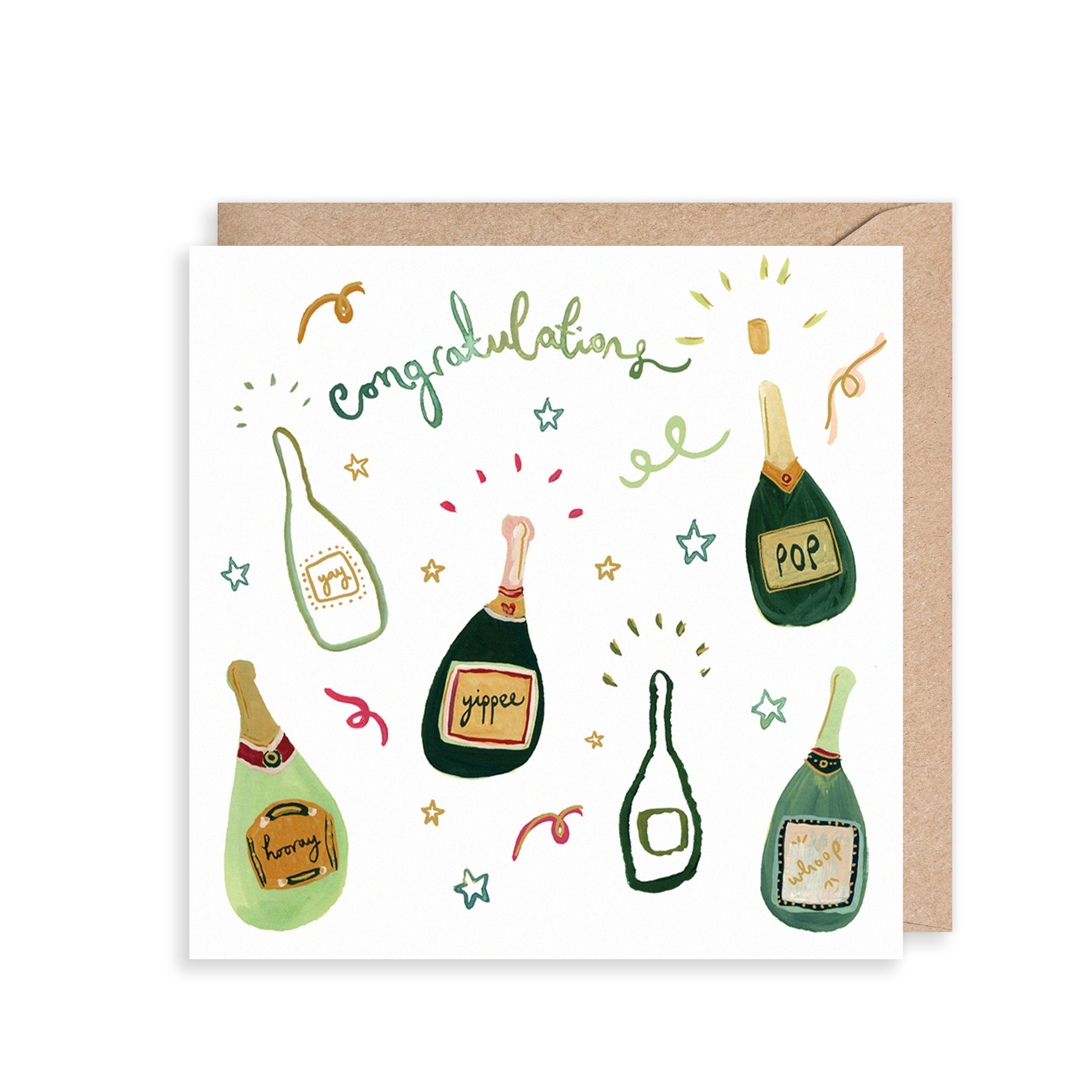 Champagne Congratulations Card