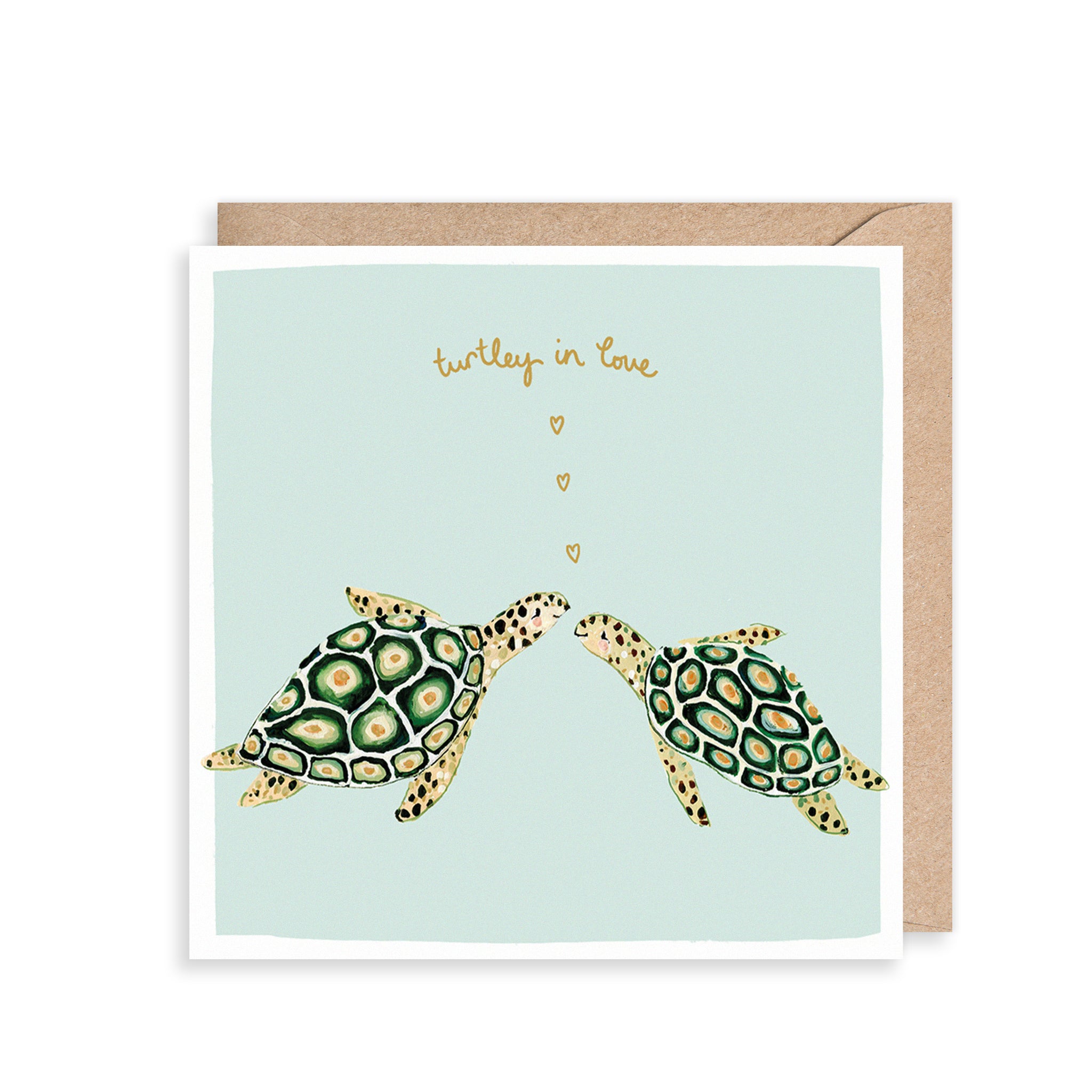 Turtley in Love Card