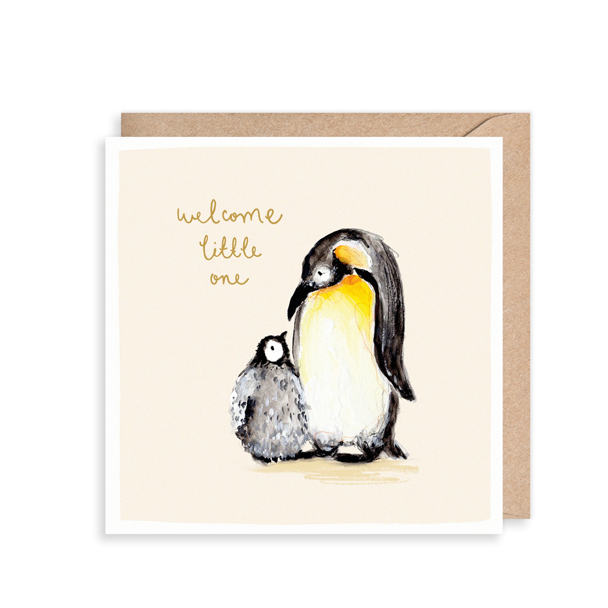 Penguins Welcome Little One Baby Card