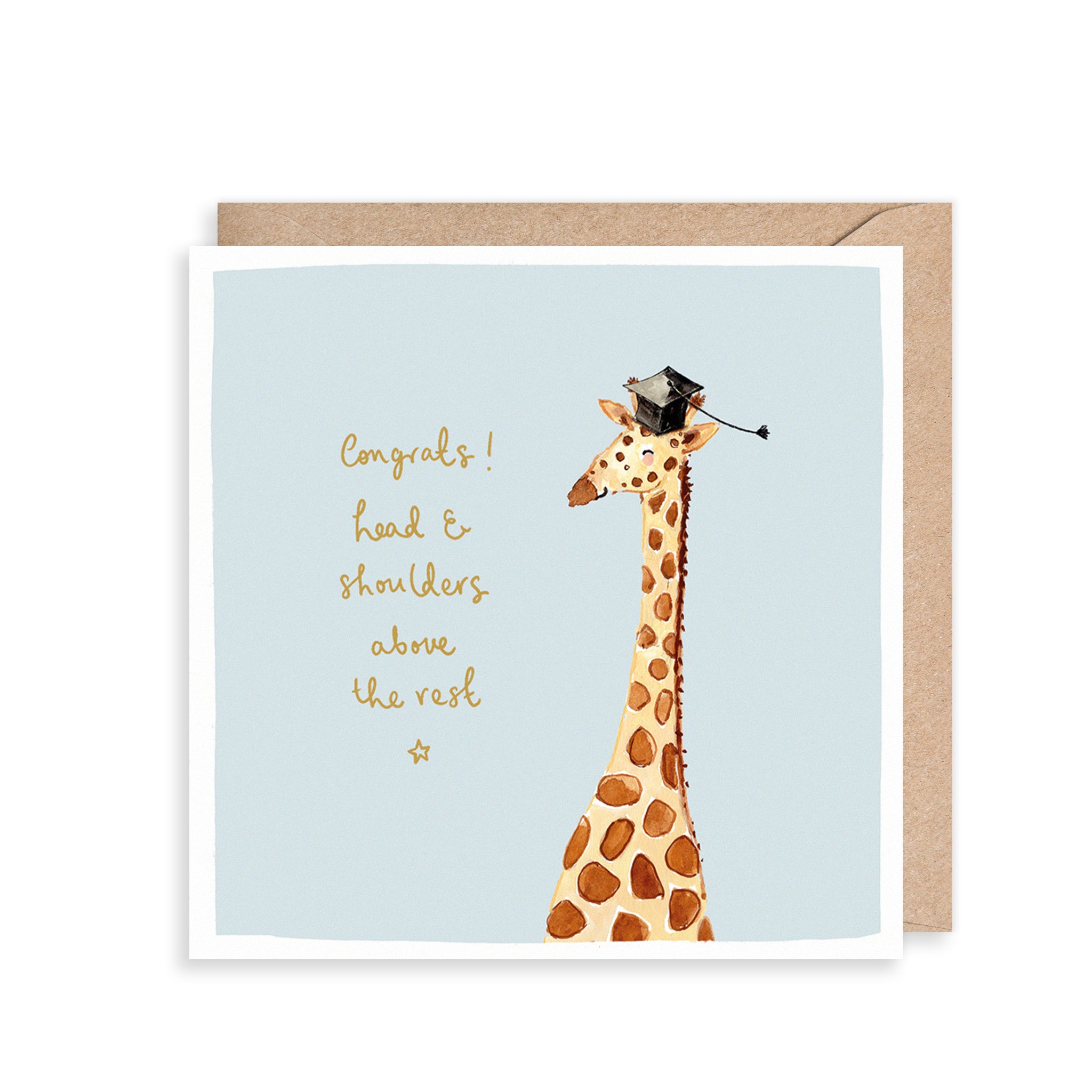 Giraffe Graduation Card