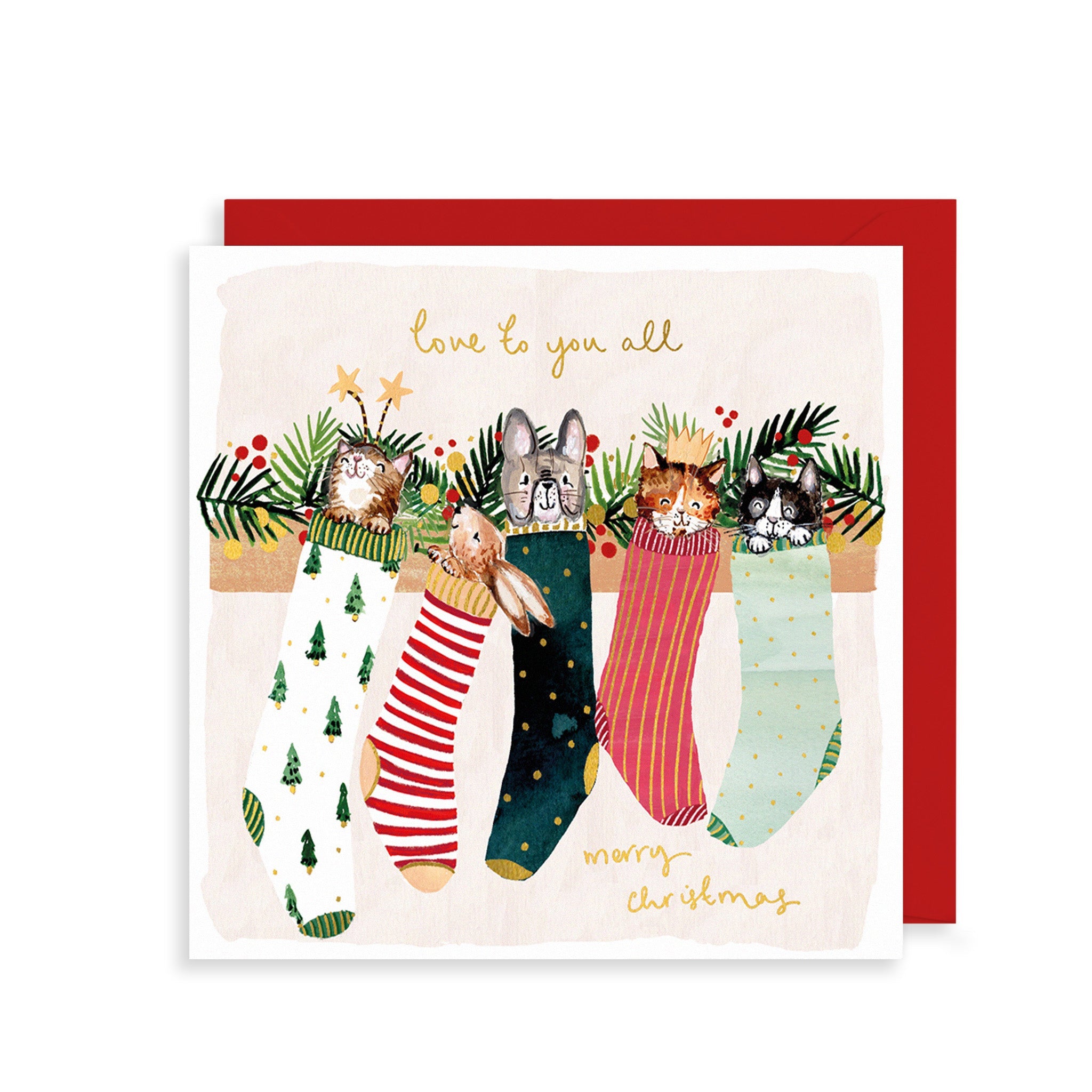 Love To You All Christmas Card