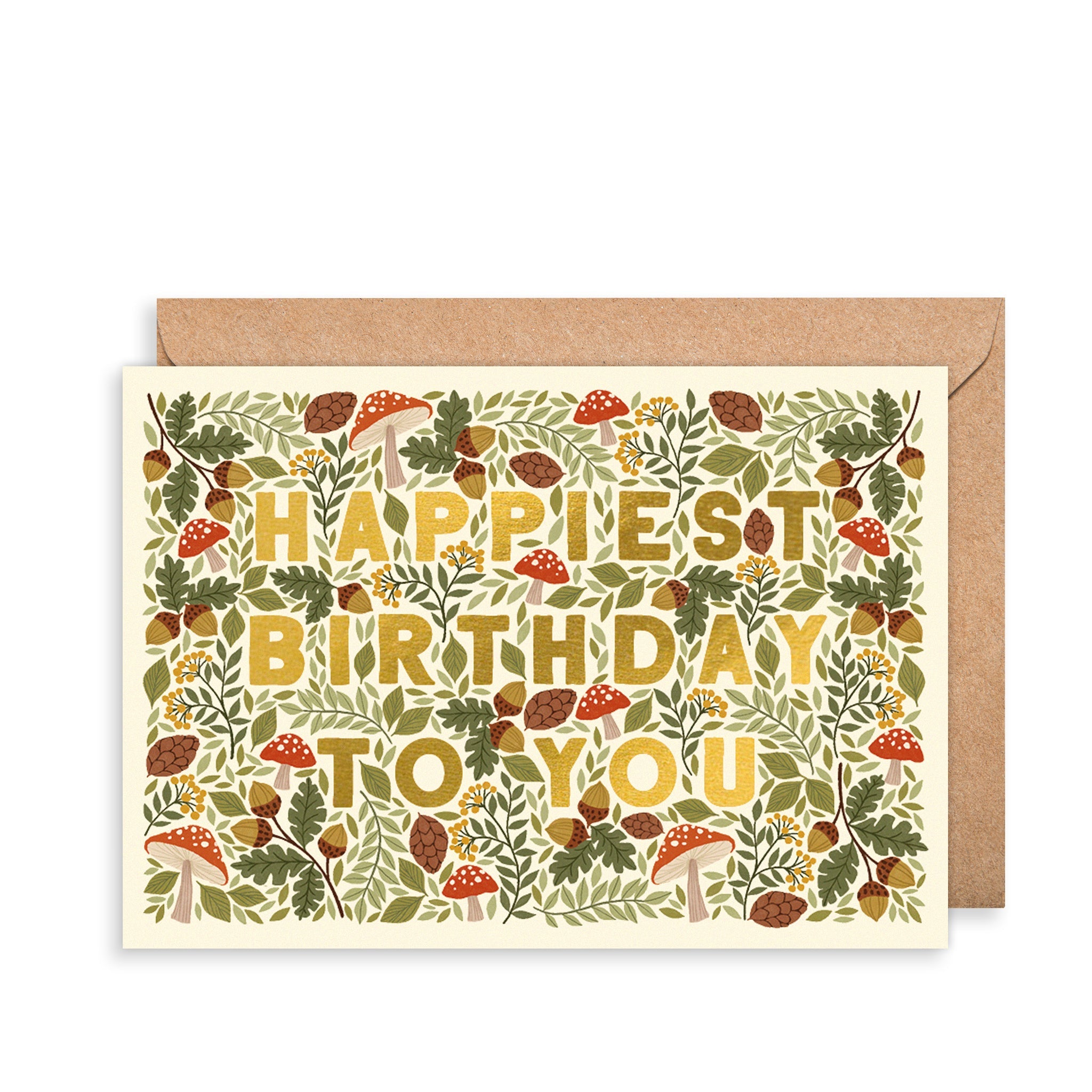 Mushroom Forest Birthday Card