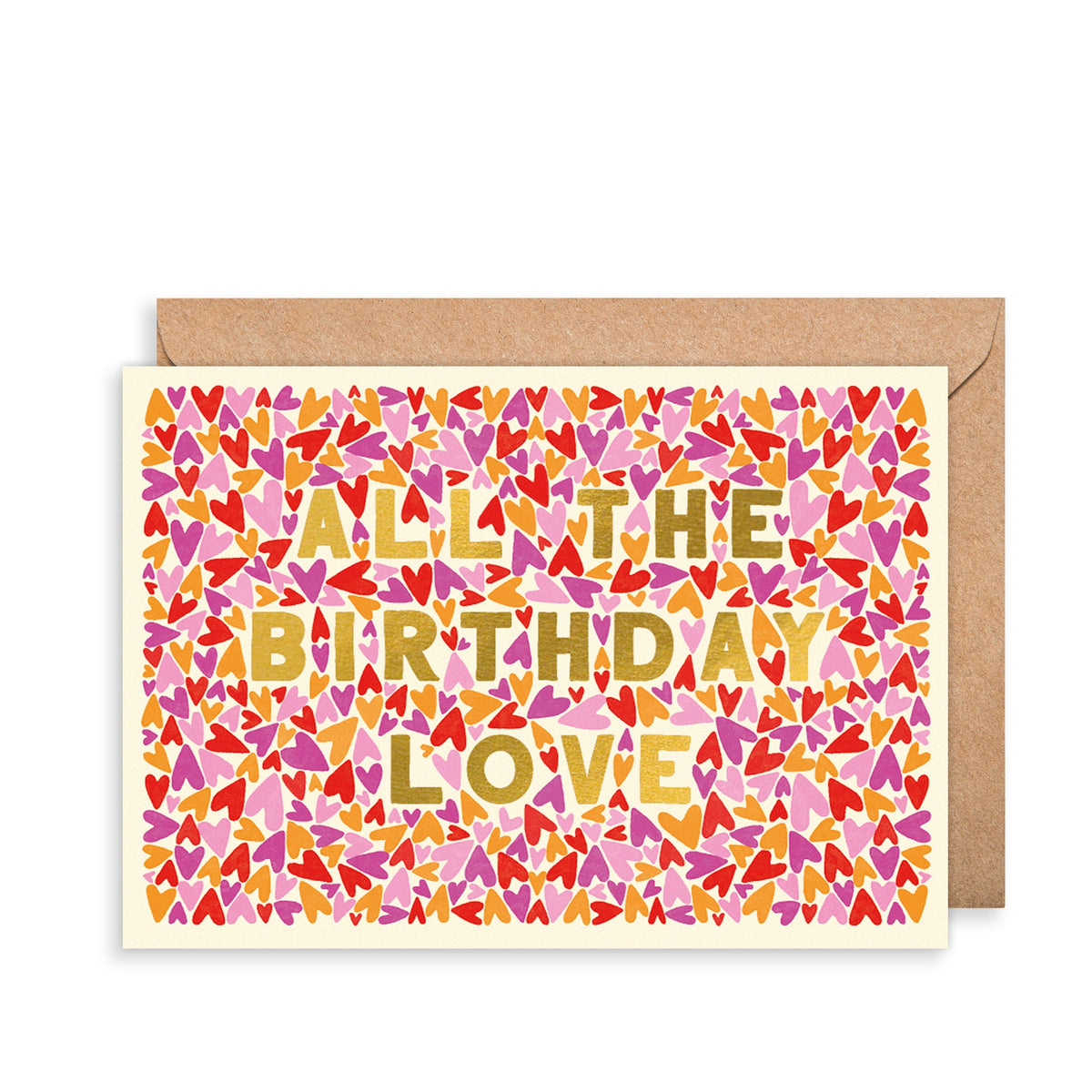 Love Hearts Birthday Card