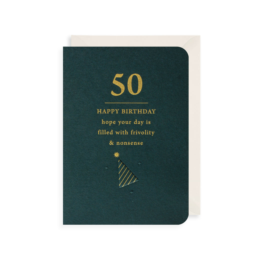 50, Frivolity & Nonsense Greetings Card The Art File