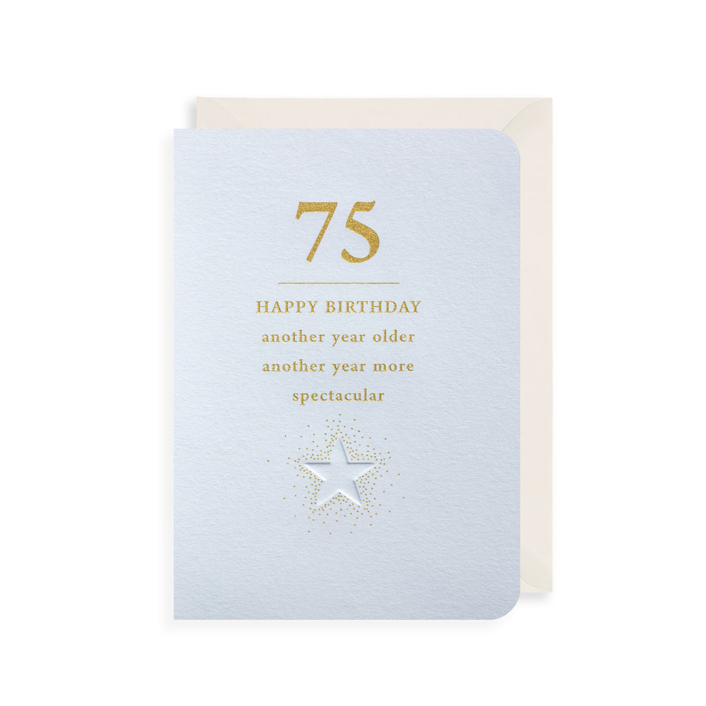 75th Birthday, Another Year Greetings Card The Art File