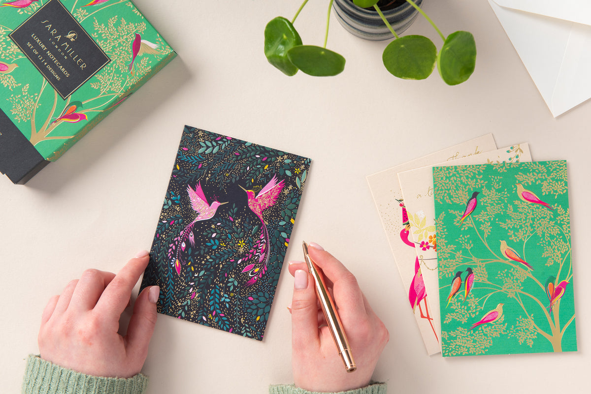 12 Luxury Notecard Box - Sara Miller London | NCL06
