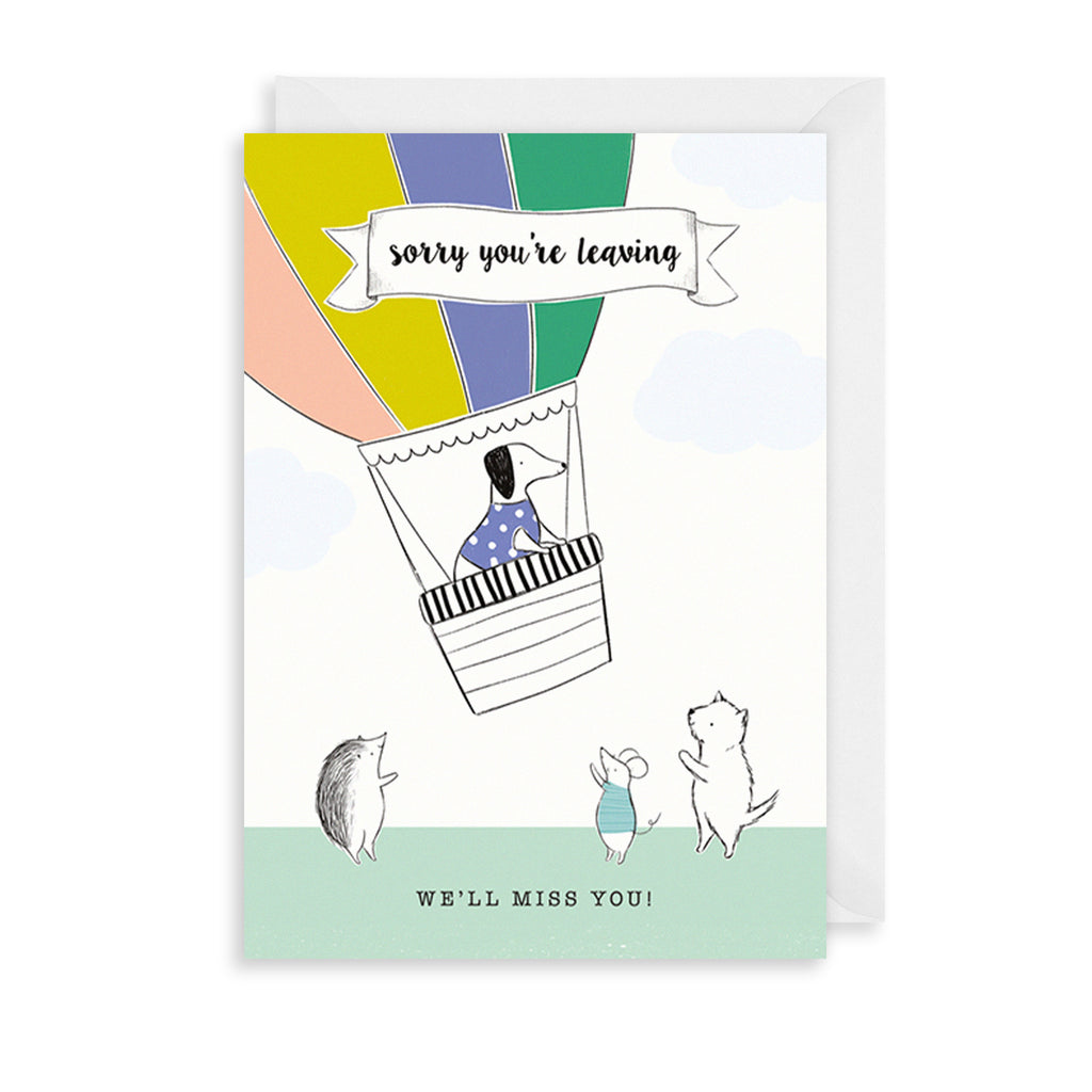 We'll Miss You Greetings Card The Art File