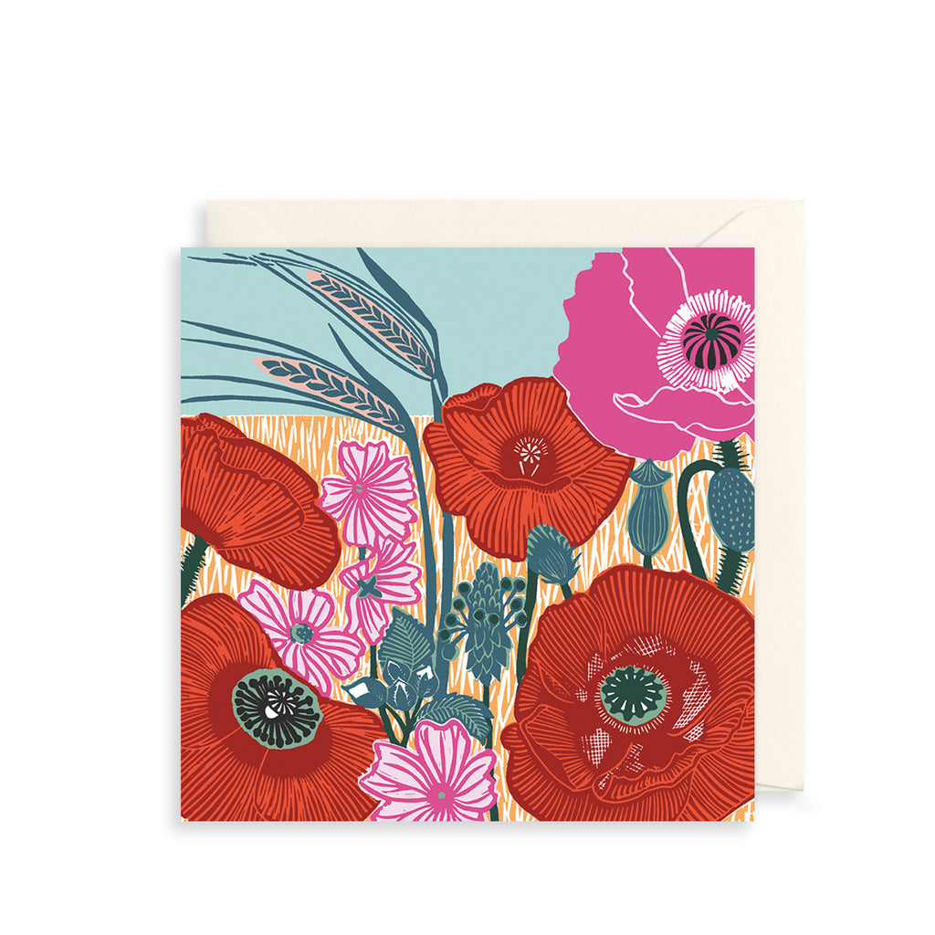 Wild Poppies Greetings Card The Art File