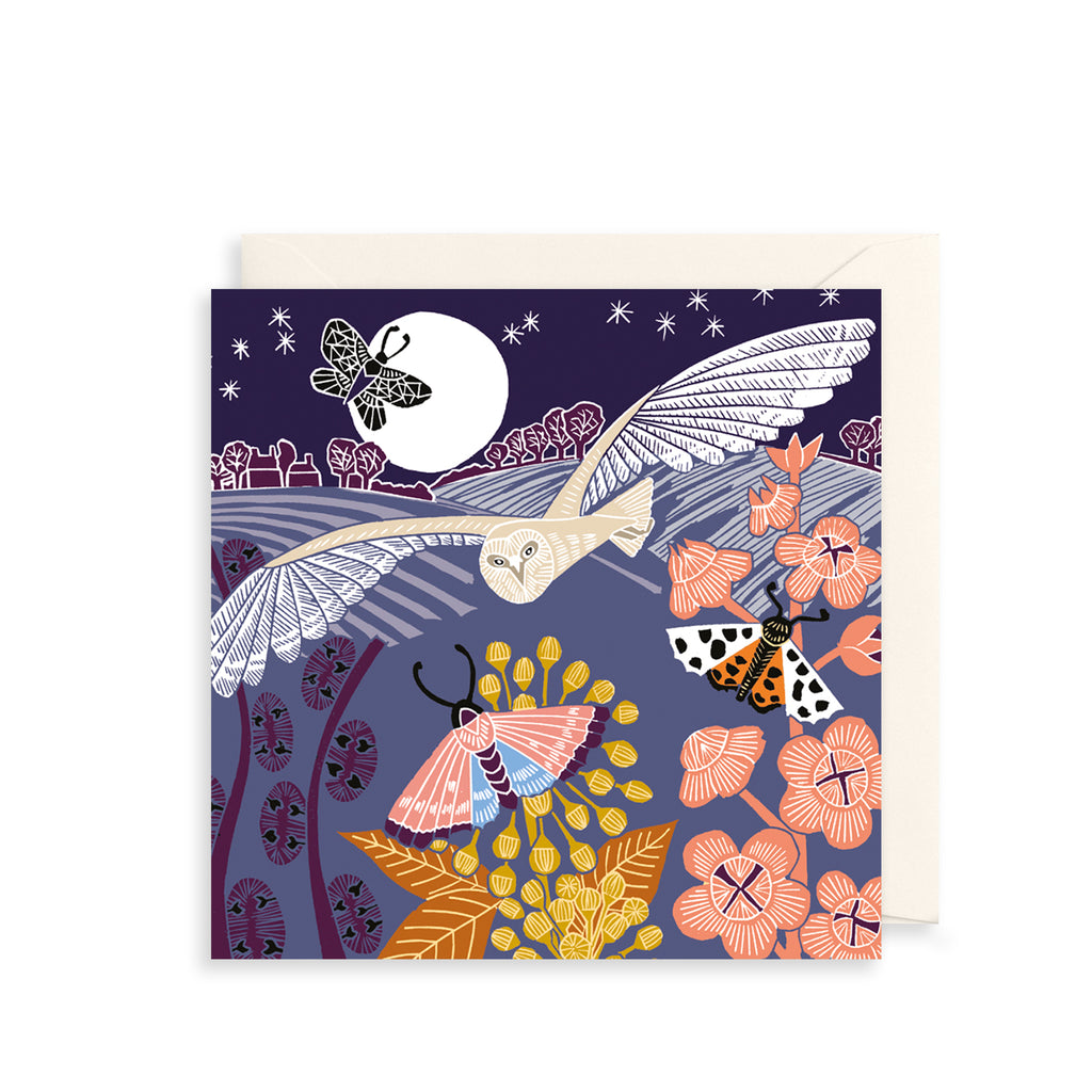 Midnight Owl Greetings Card The Art File