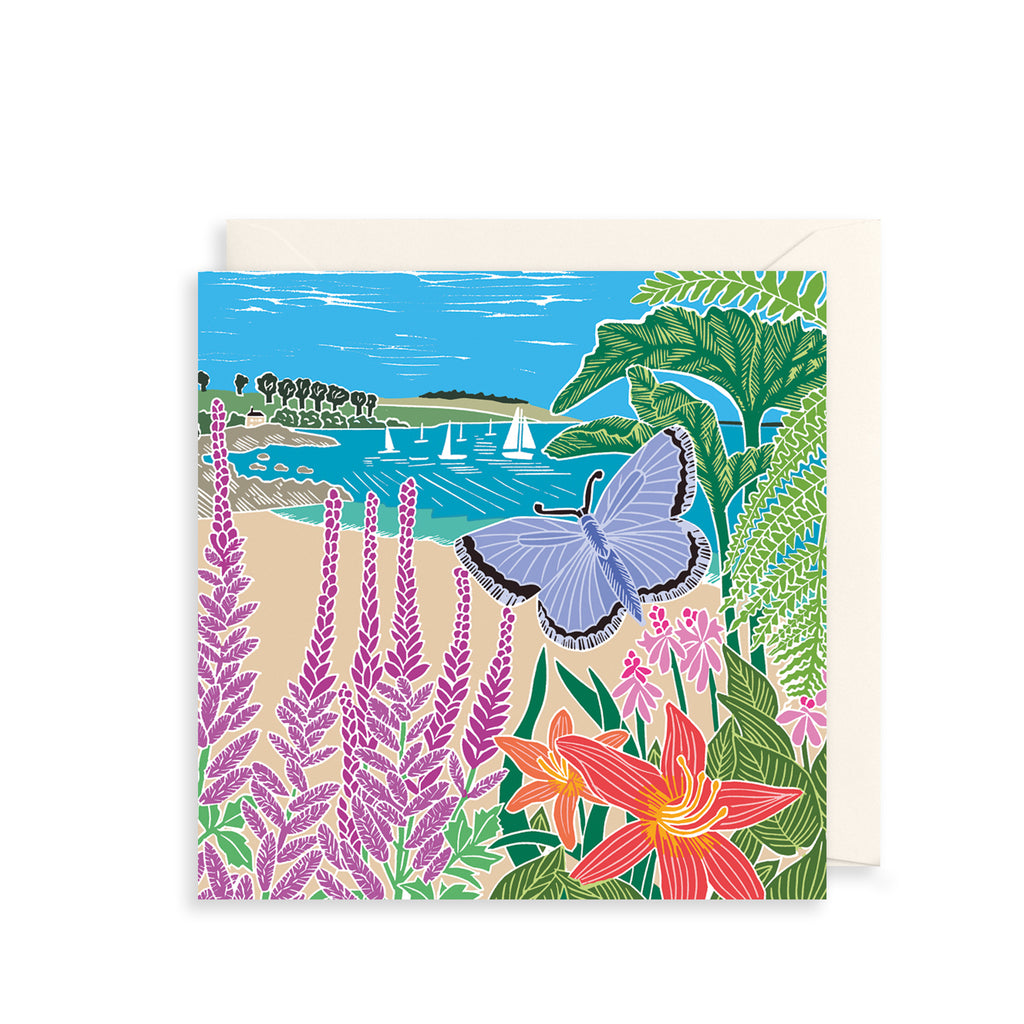 Seaside Butterfly Greetings Card The Art File