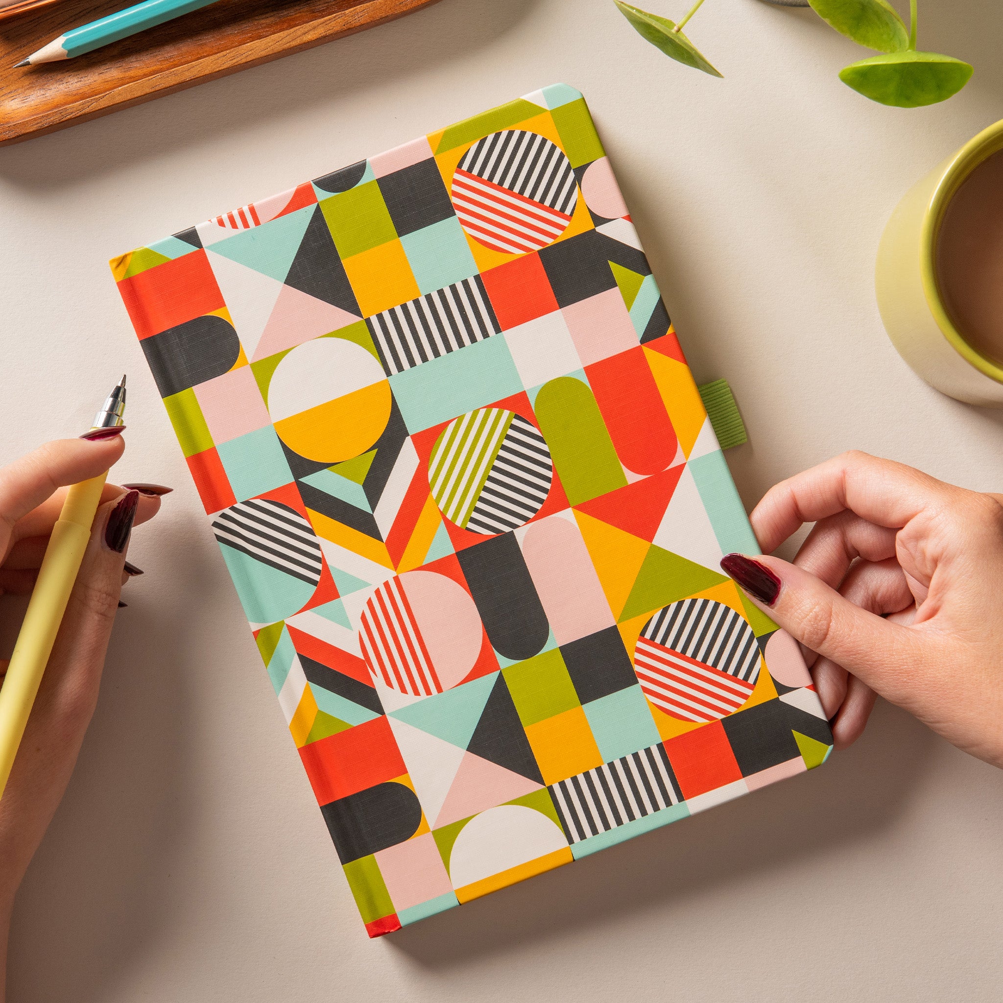 A5 Abstract Pattern Hardback Notebook