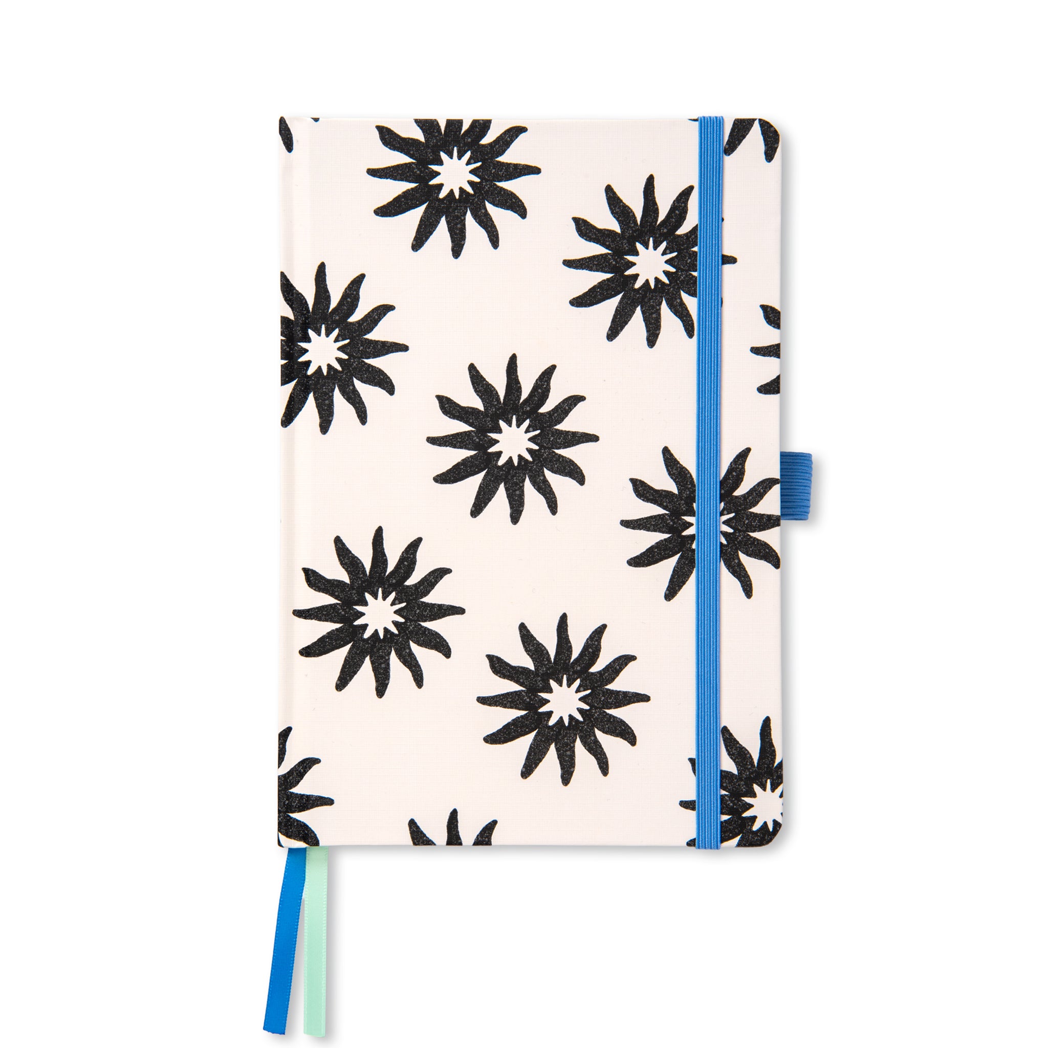 Black & White Flower A5 Hardback Notebook