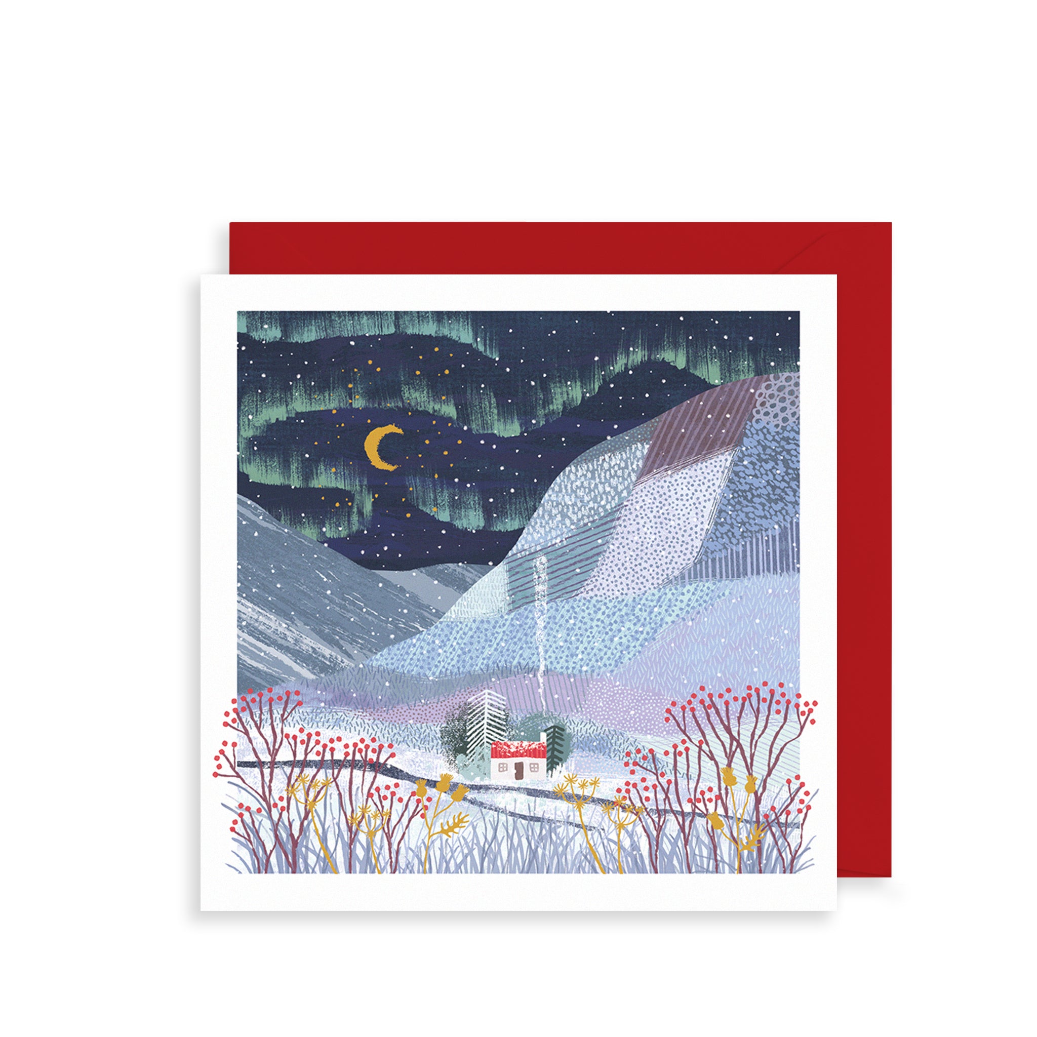 Northern Lights Christmas Card