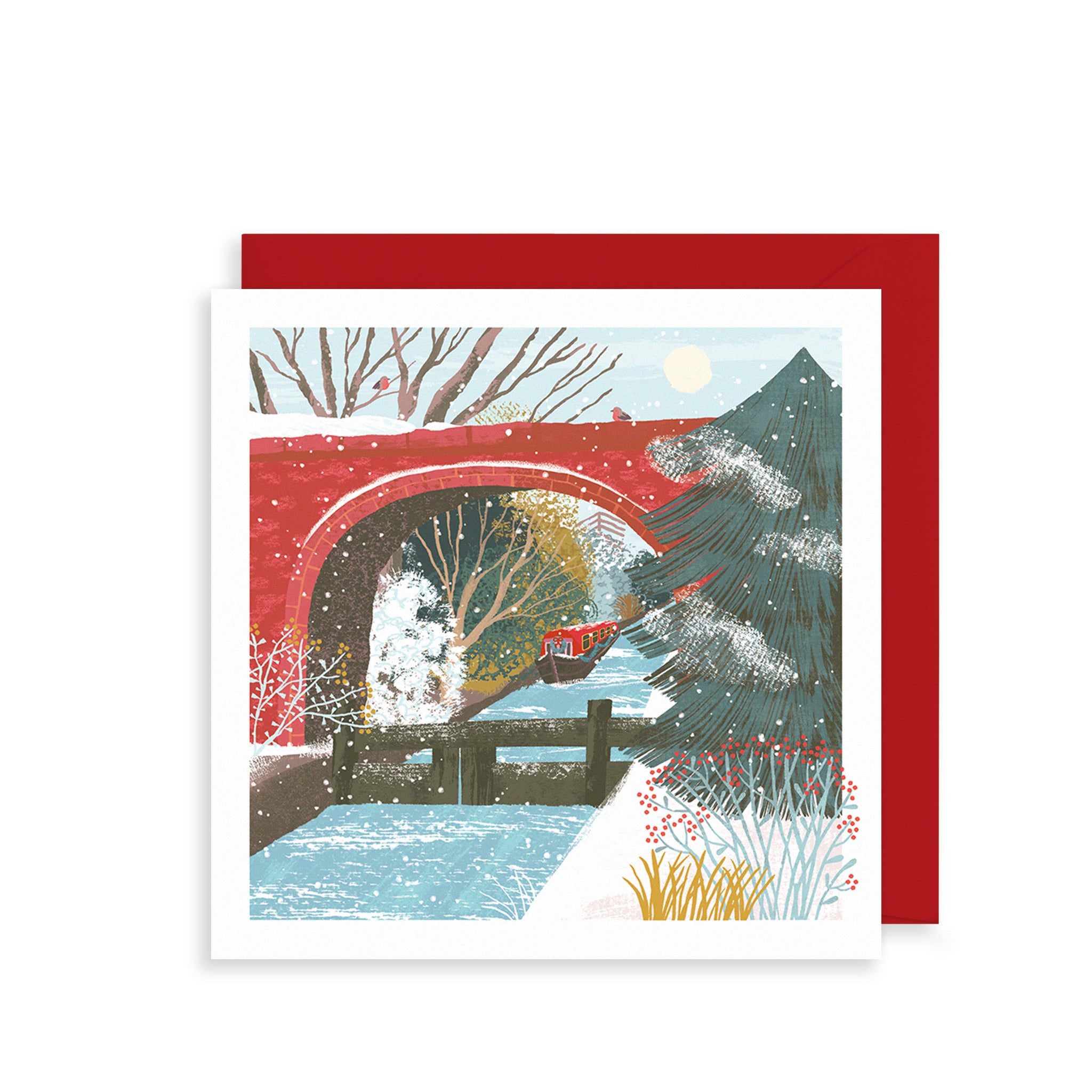 Winter Canal Christmas Card