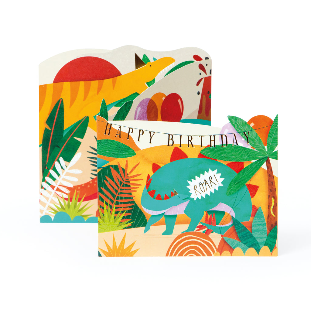 Dinosaur Birthday, 3D Greetings Card The Art File