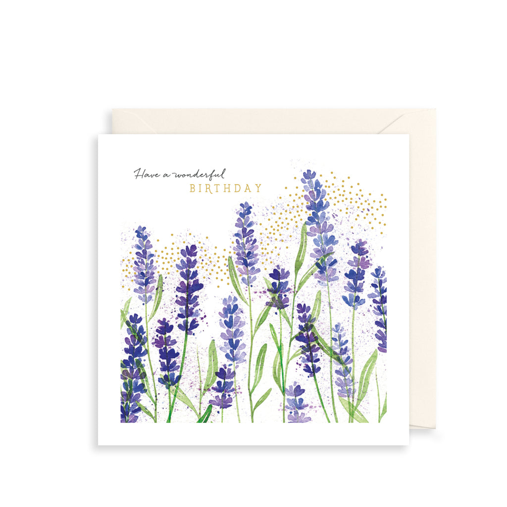 Lavender Greetings Card The Art File