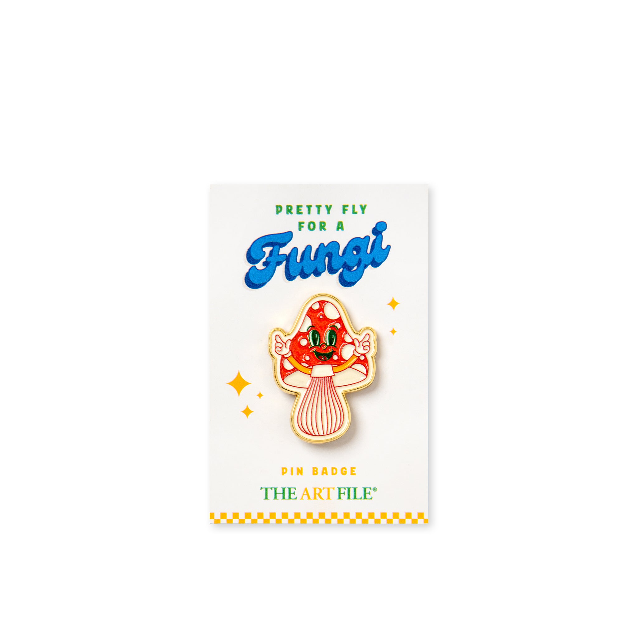 Mushroom Metal Pin Badge