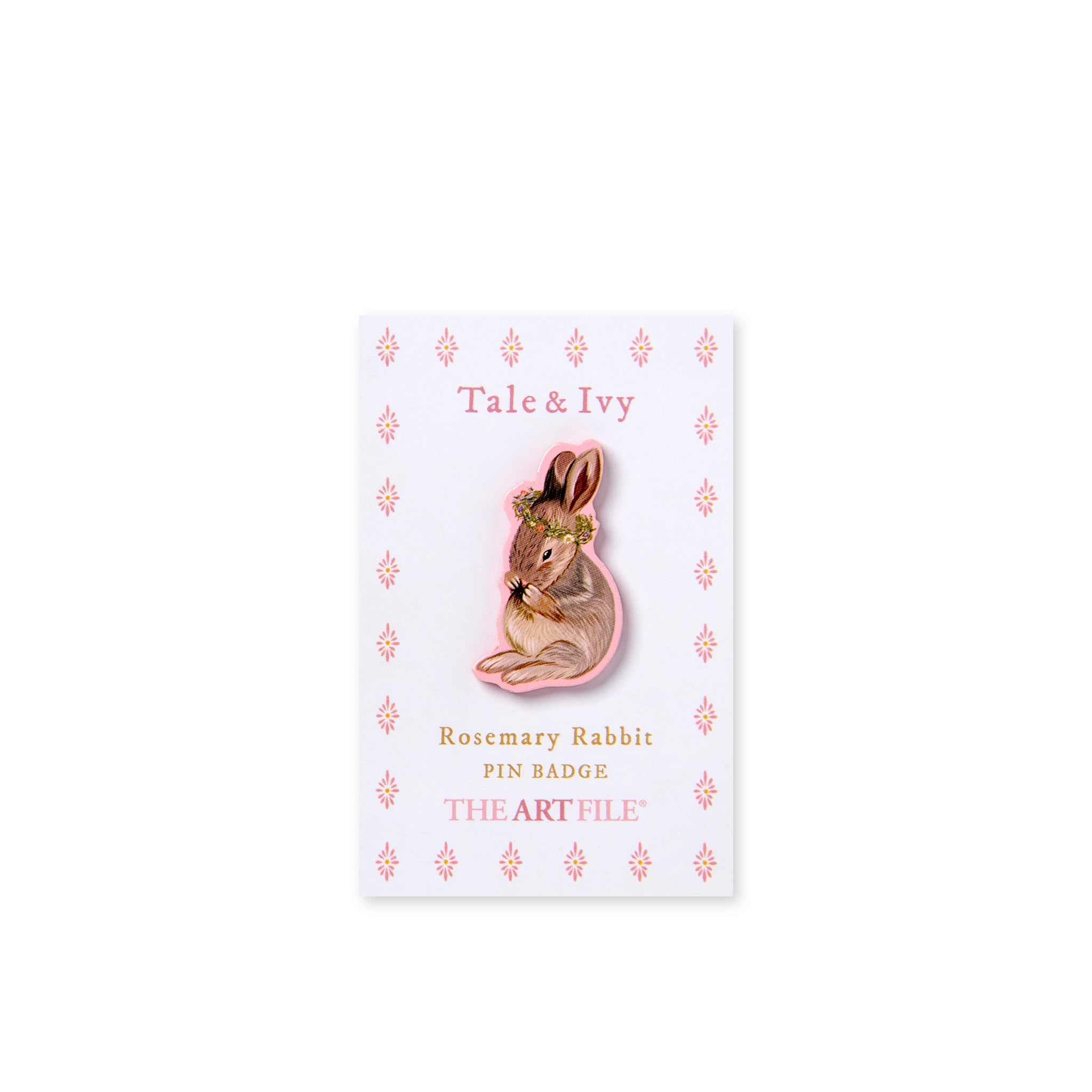 Rabbit Wooden Pin Badge