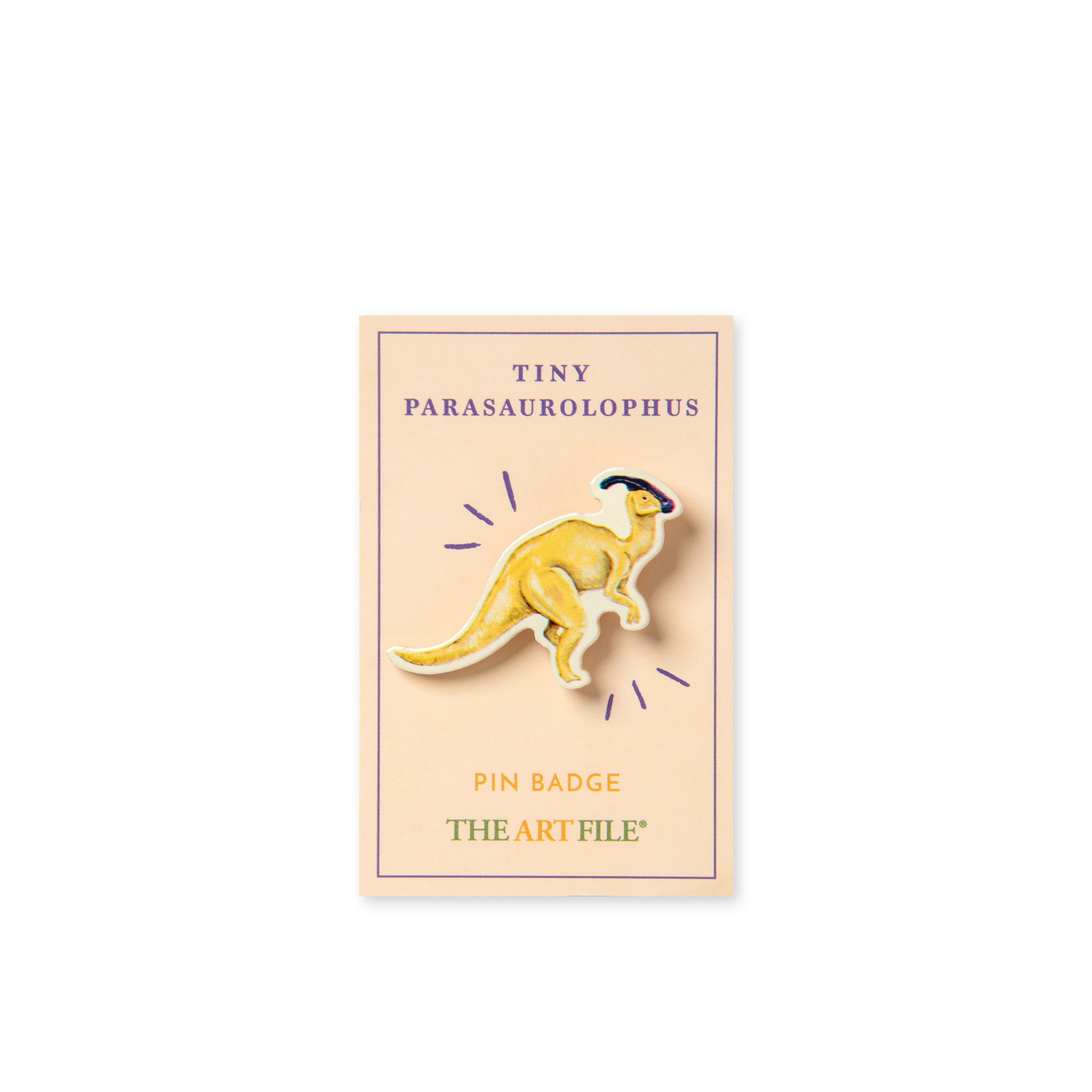 Parasaurolophus Wooden Pin Badge