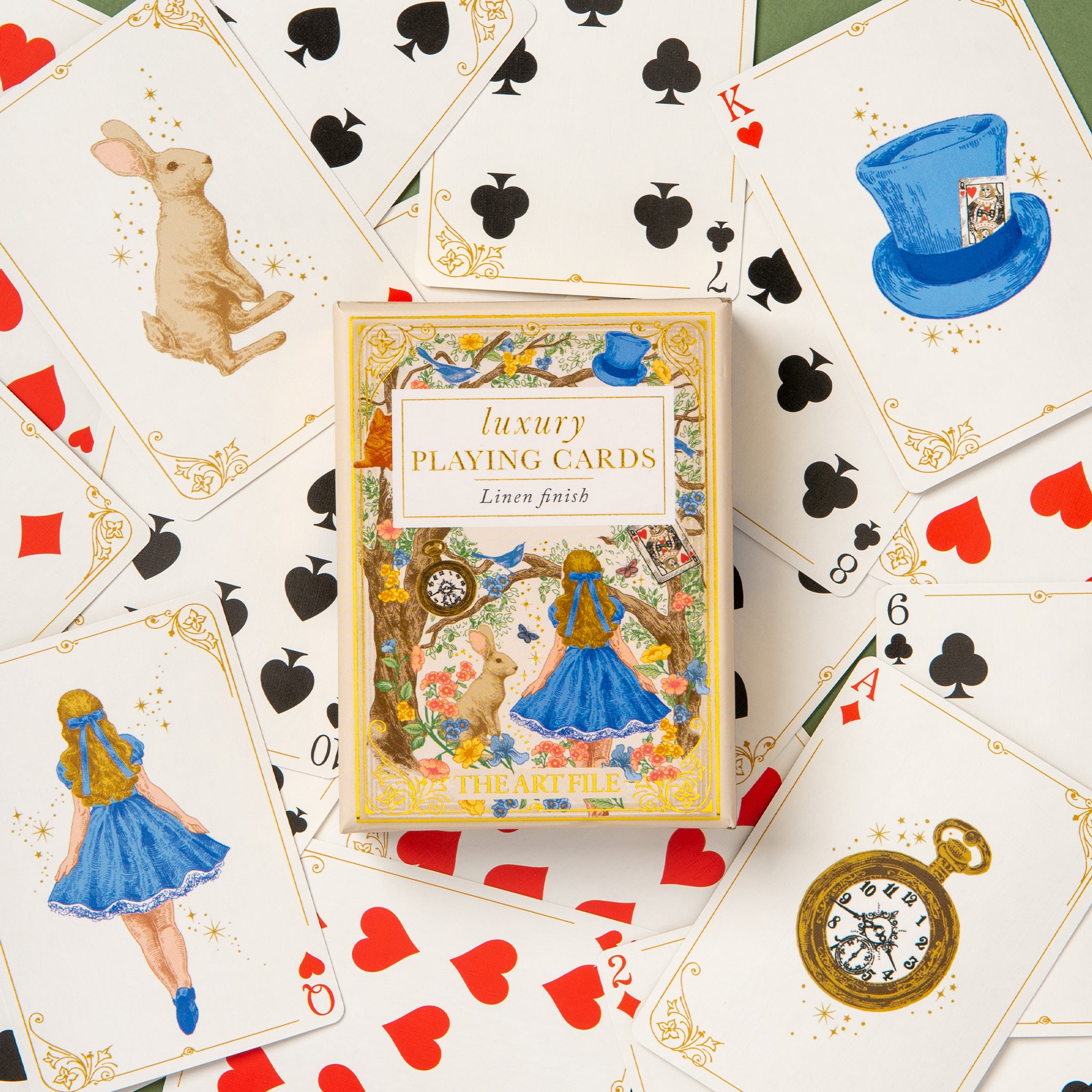 Alice in Wonderland Storybook Luxury Playing Cards