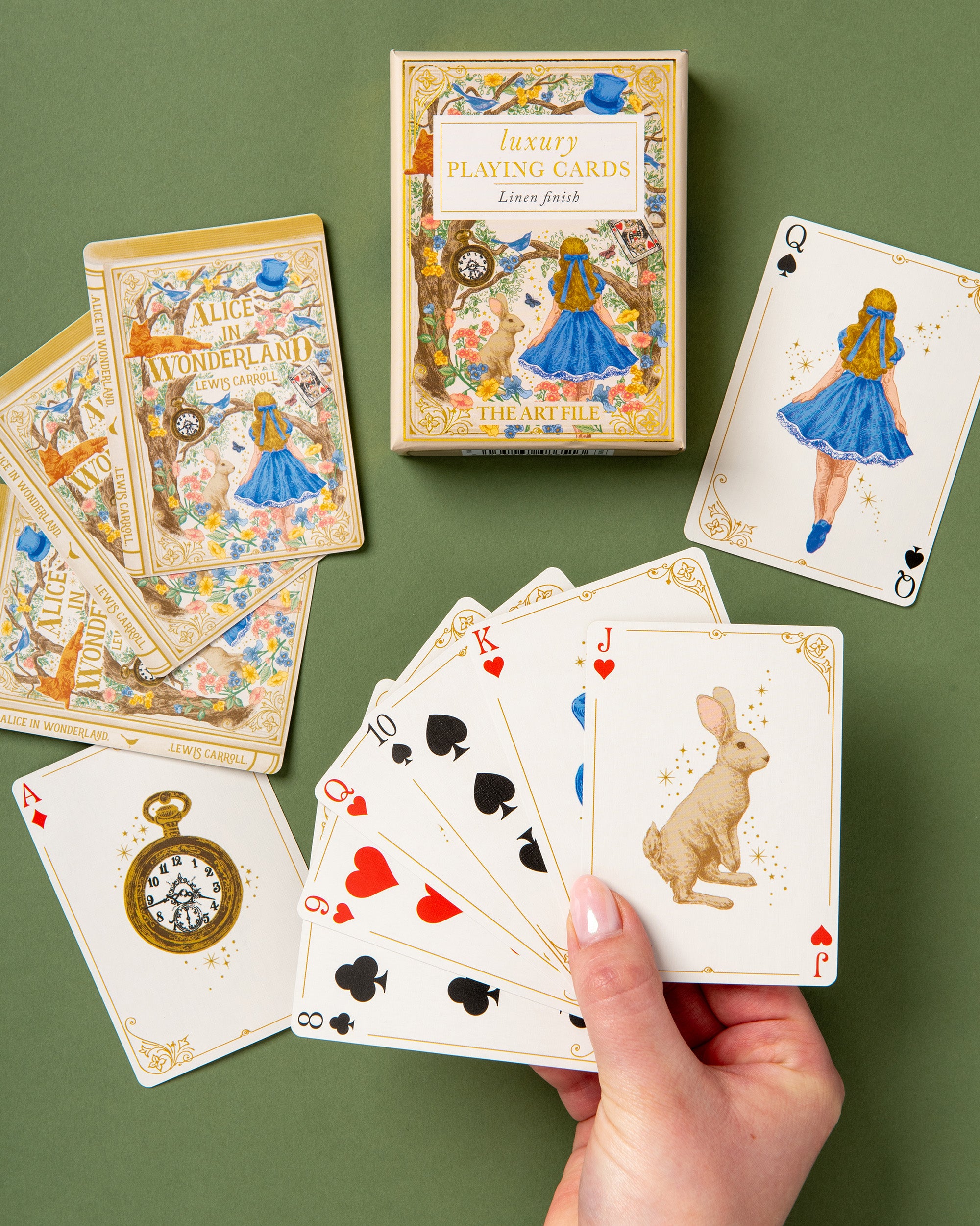 Alice in Wonderland Storybook Luxury Playing Cards