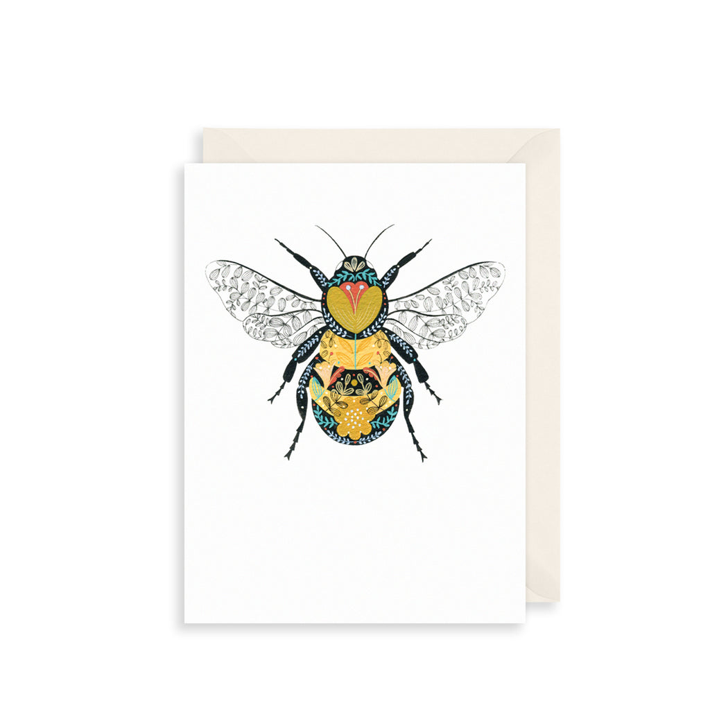 Bee Greetings Card The Art File