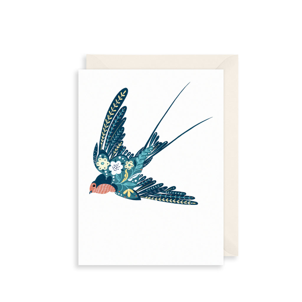 Blue Bird Greetings Card The Art File