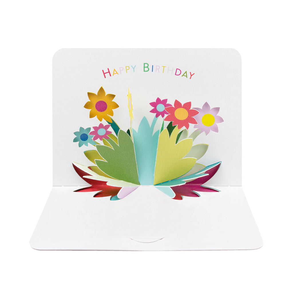 Birthday Flowers, 3D Pop-Up Card The Art File